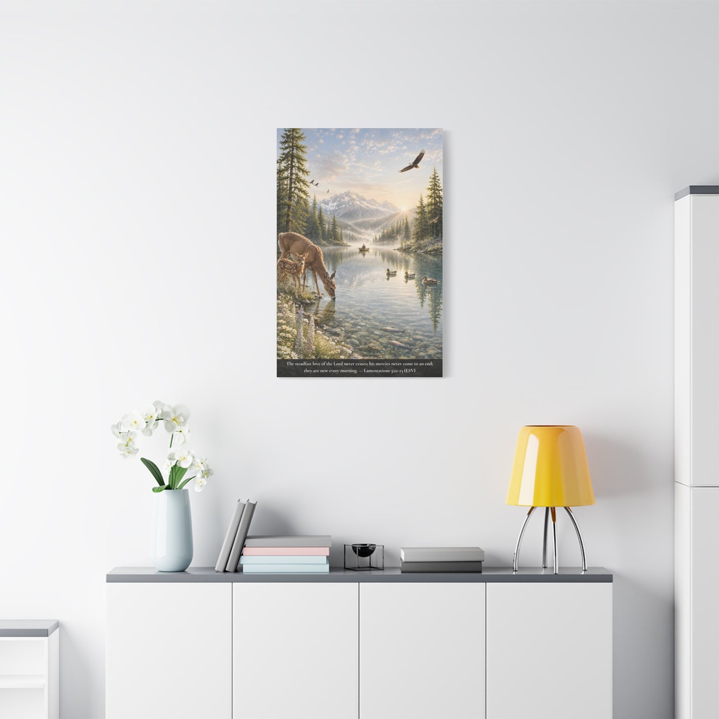New Every Morning — Classic Canvas Wall Art | Lamentations 3:22-23