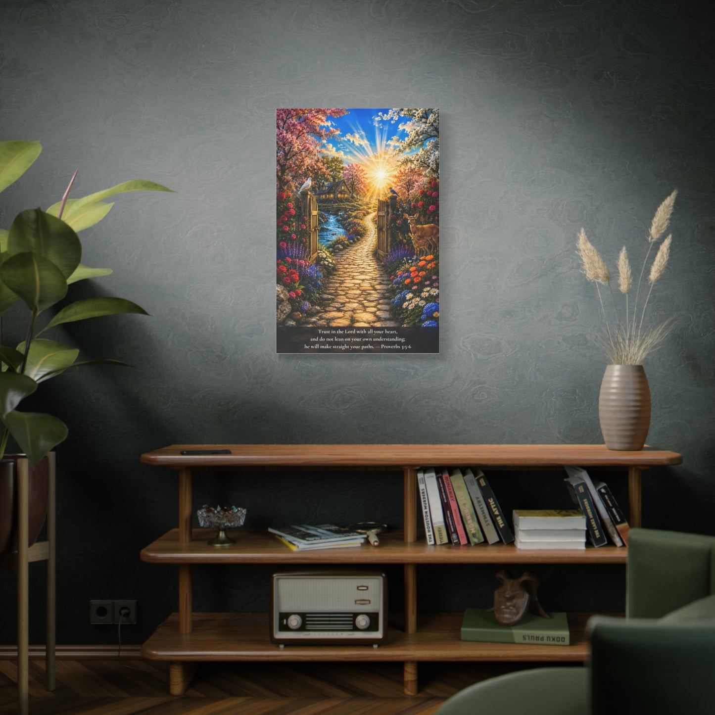 Trust in the Lord — Proverbs 3:5-6 — Vibrant Edition — Christian Canvas Wall Art
