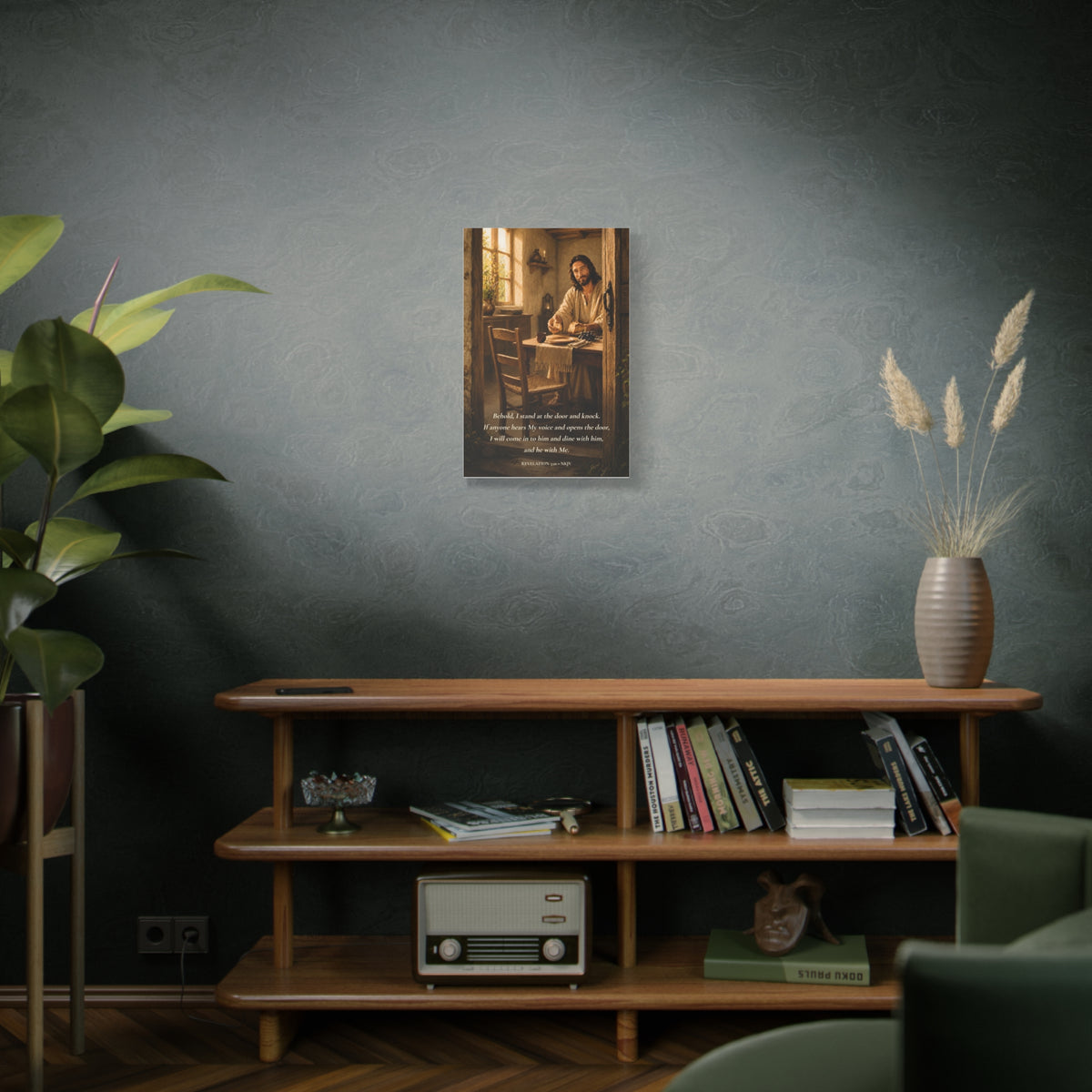 Behold I Stand at the Door — Revelation 3:20 | Quiet Grace Wall Art