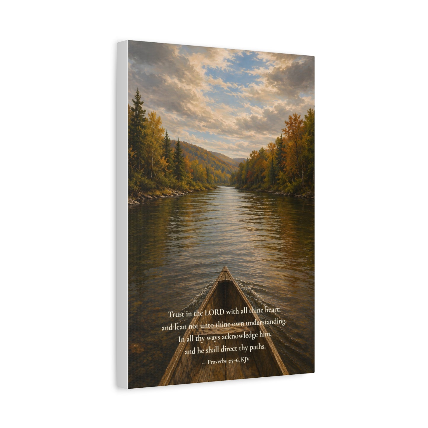 He Shall Direct Thy Paths — Proverbs 3:5–6 | Quiet Grace Canvas Wall Art
