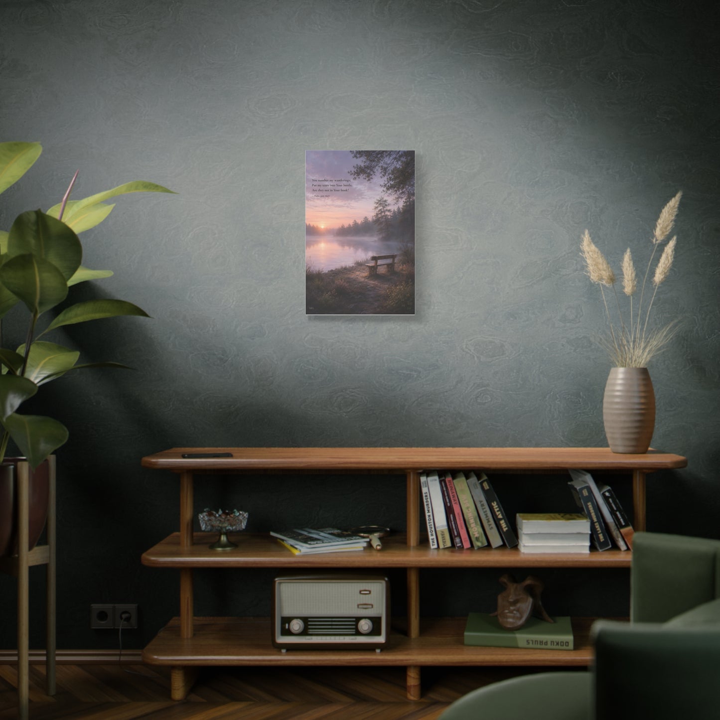 Every Tear Remembered — Psalm 56:8 | Quiet Grace Canvas Wall Art