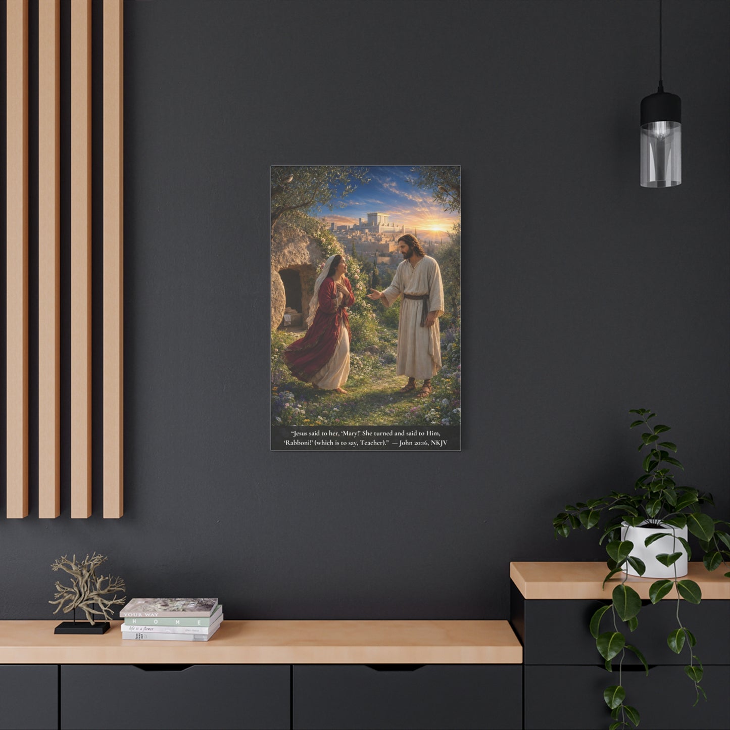 Rabboni — John 20:16 | Vibrant Christian Canvas Wall Art
