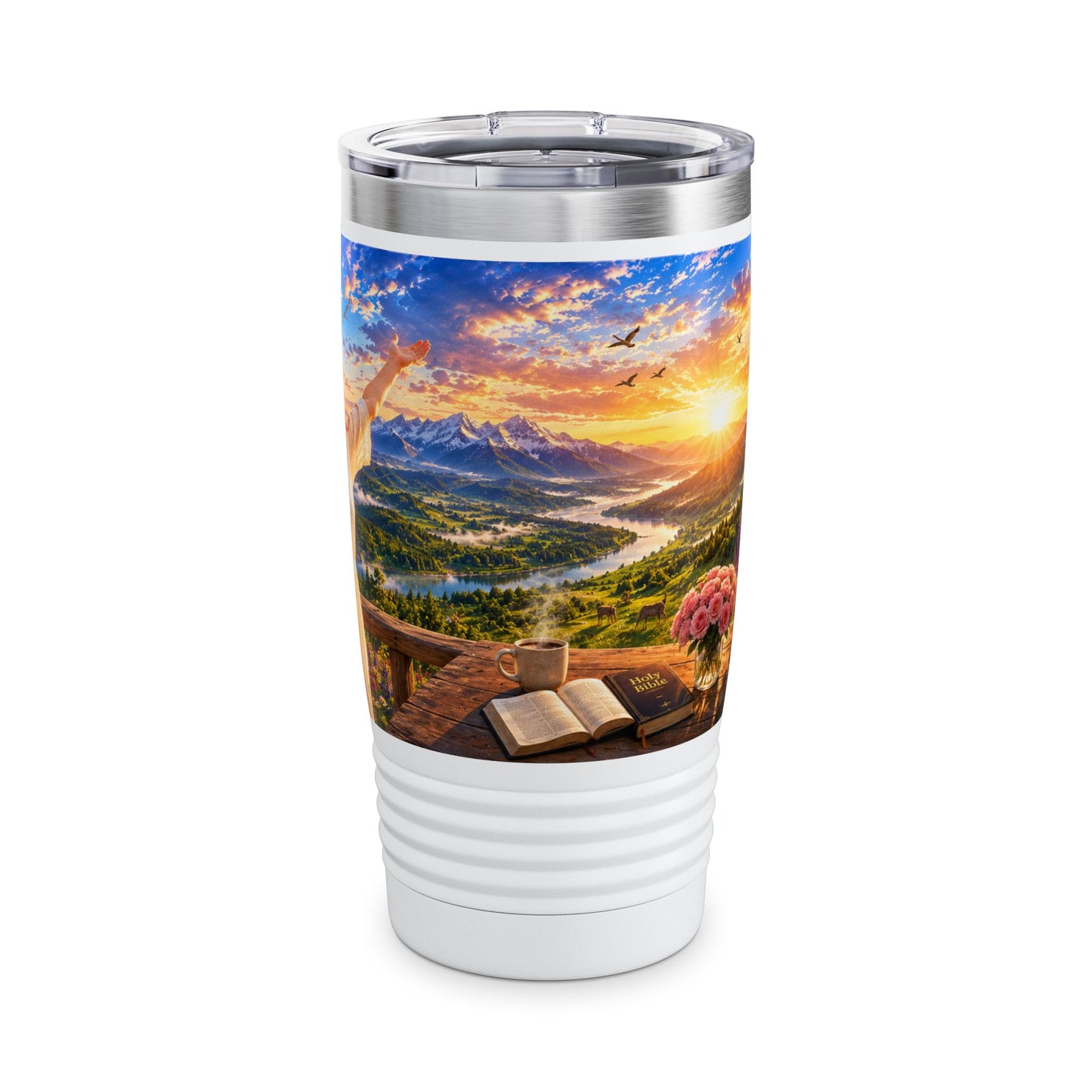 This Is the Day the LORD Has Made Tumbler 20oz — Psalm 118:24 Christian Gift for Women