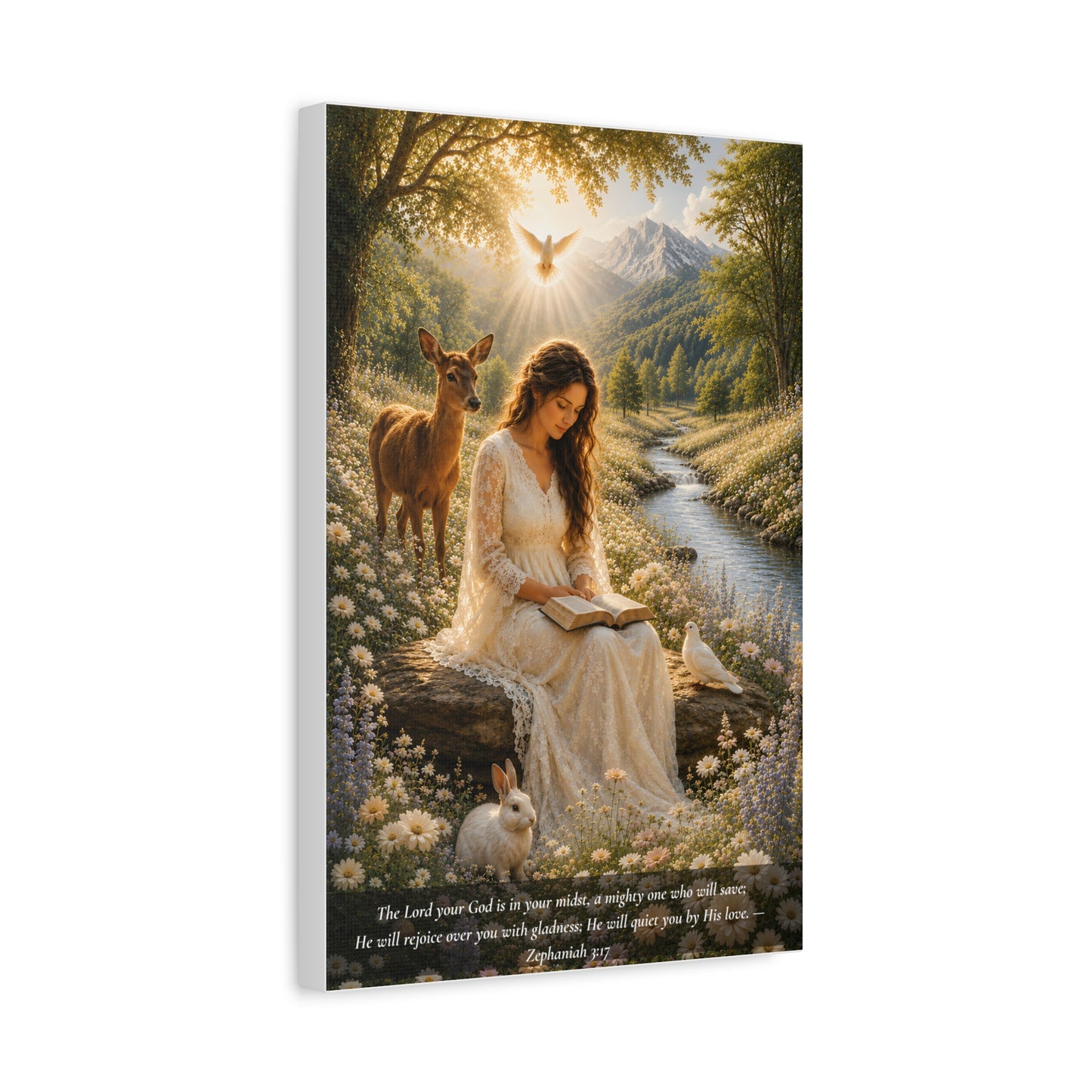 Quieted By His Love — Classic Canvas Wall Art | Zephaniah 3:17