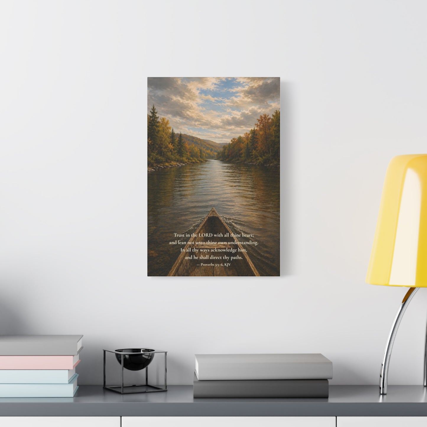 He Shall Direct Thy Paths — Proverbs 3:5–6 | Quiet Grace Canvas Wall Art