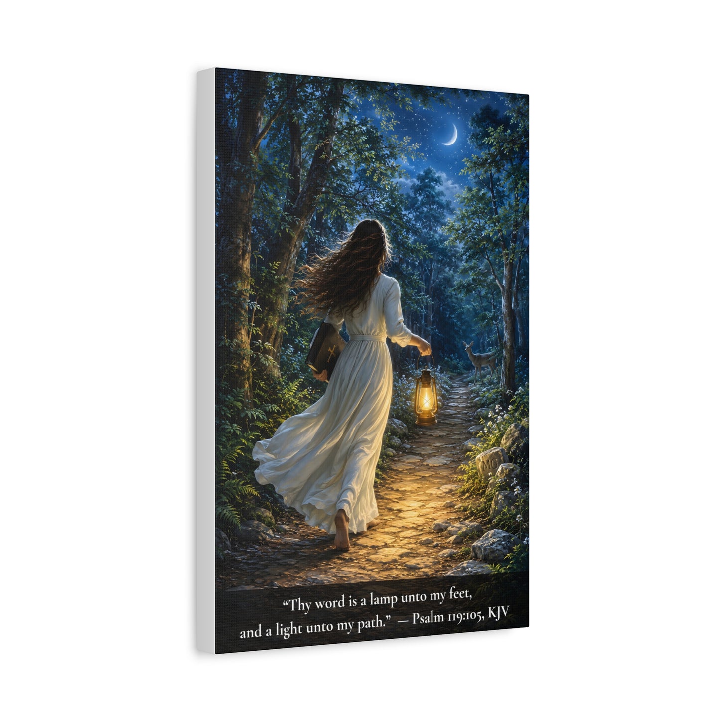 Thy Word Is a Lamp — Psalm 119:105 | Vibrant Christian Canvas Wall Art