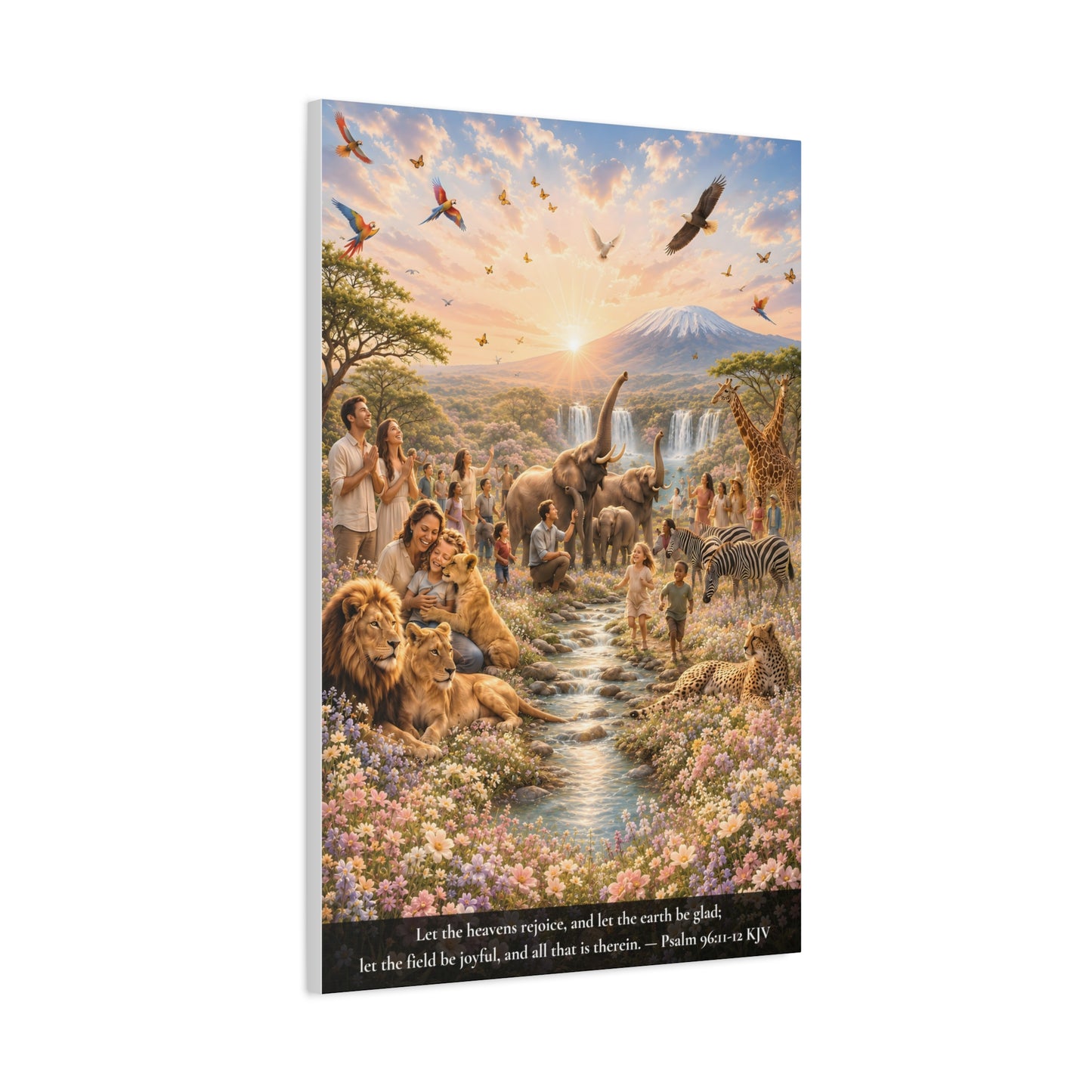 Let the Heavens Rejoice — Psalm 96:11-12 | Classic Christian Canvas Art
