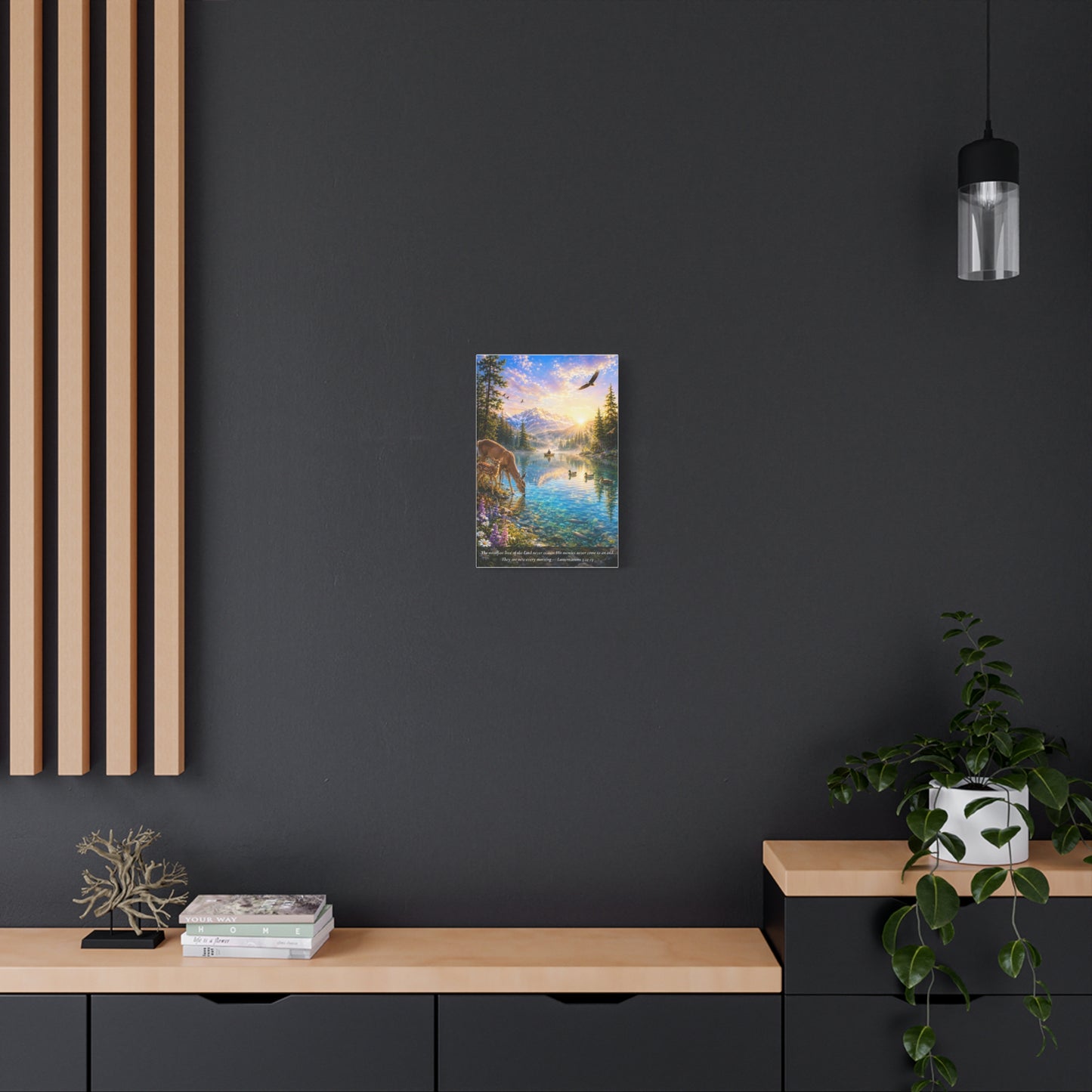 New Every Morning — Vibrant Canvas Wall Art | Lamentations 3:22-23
