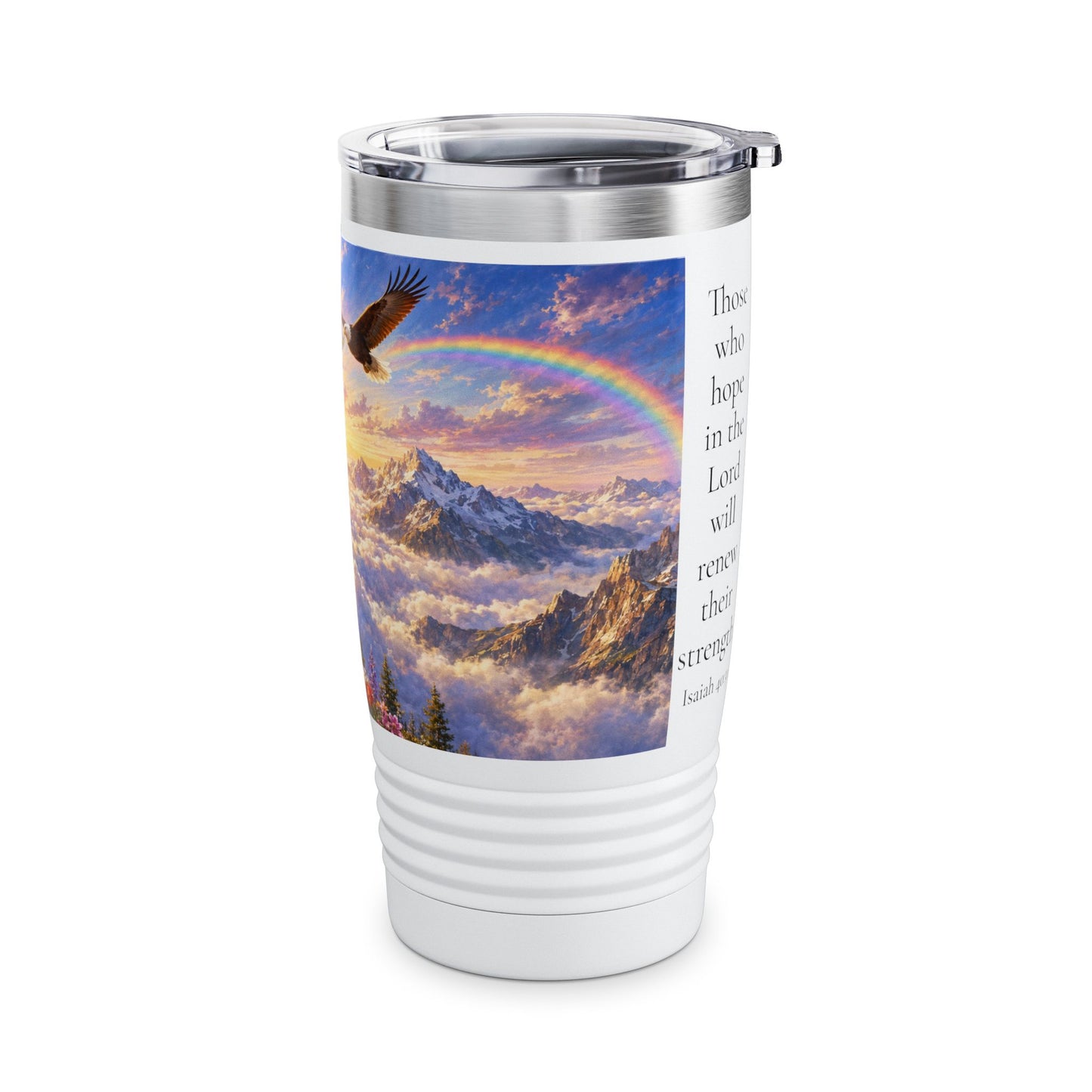 Those Who Hope in the Lord Tumbler 20oz - Isaiah 40:31 Christian Gift