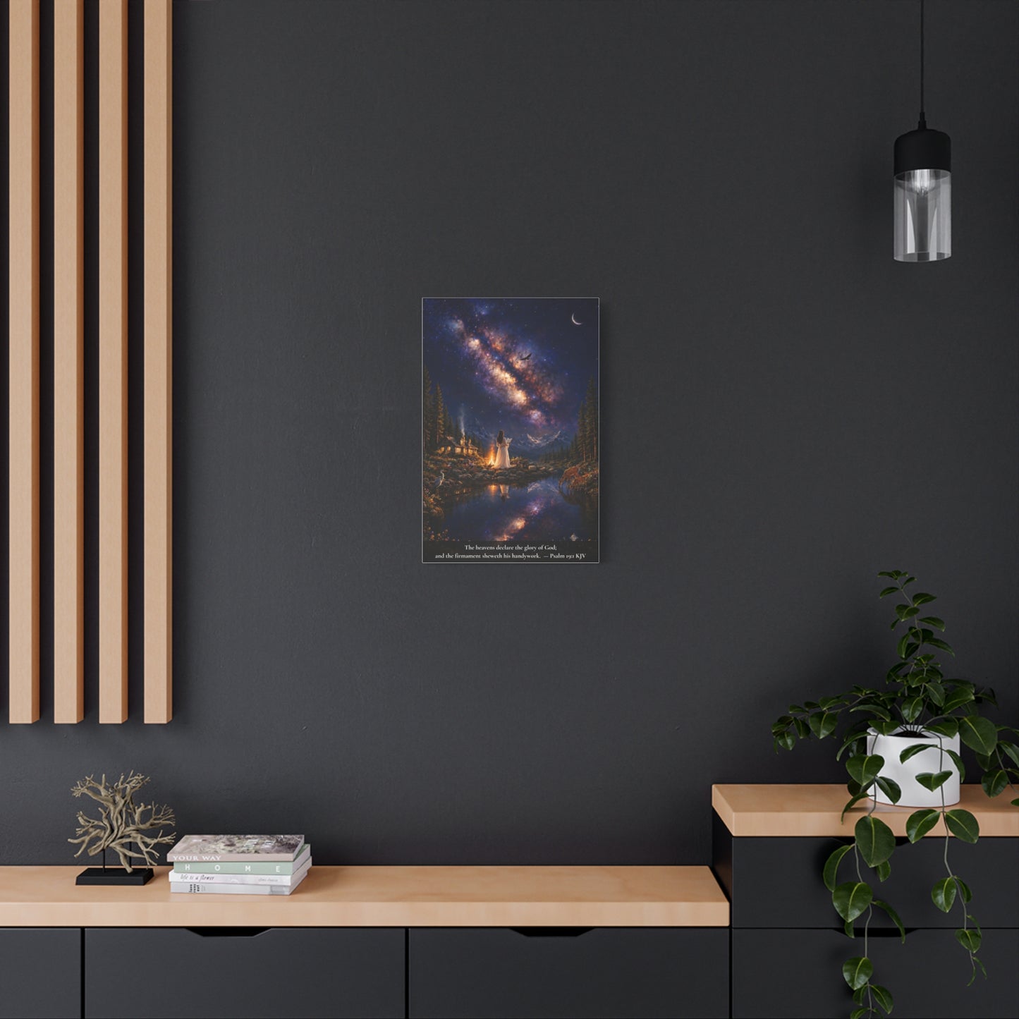 The Heavens Declare His Glory — Psalm 19:1 | Vibrant Christian Canvas Wall Art