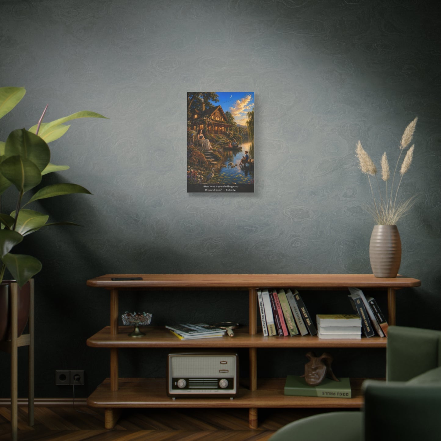 How Lovely Is Your Dwelling Place — Psalm 84:1 — Vibrant Edition — Christian Canvas Wall Art