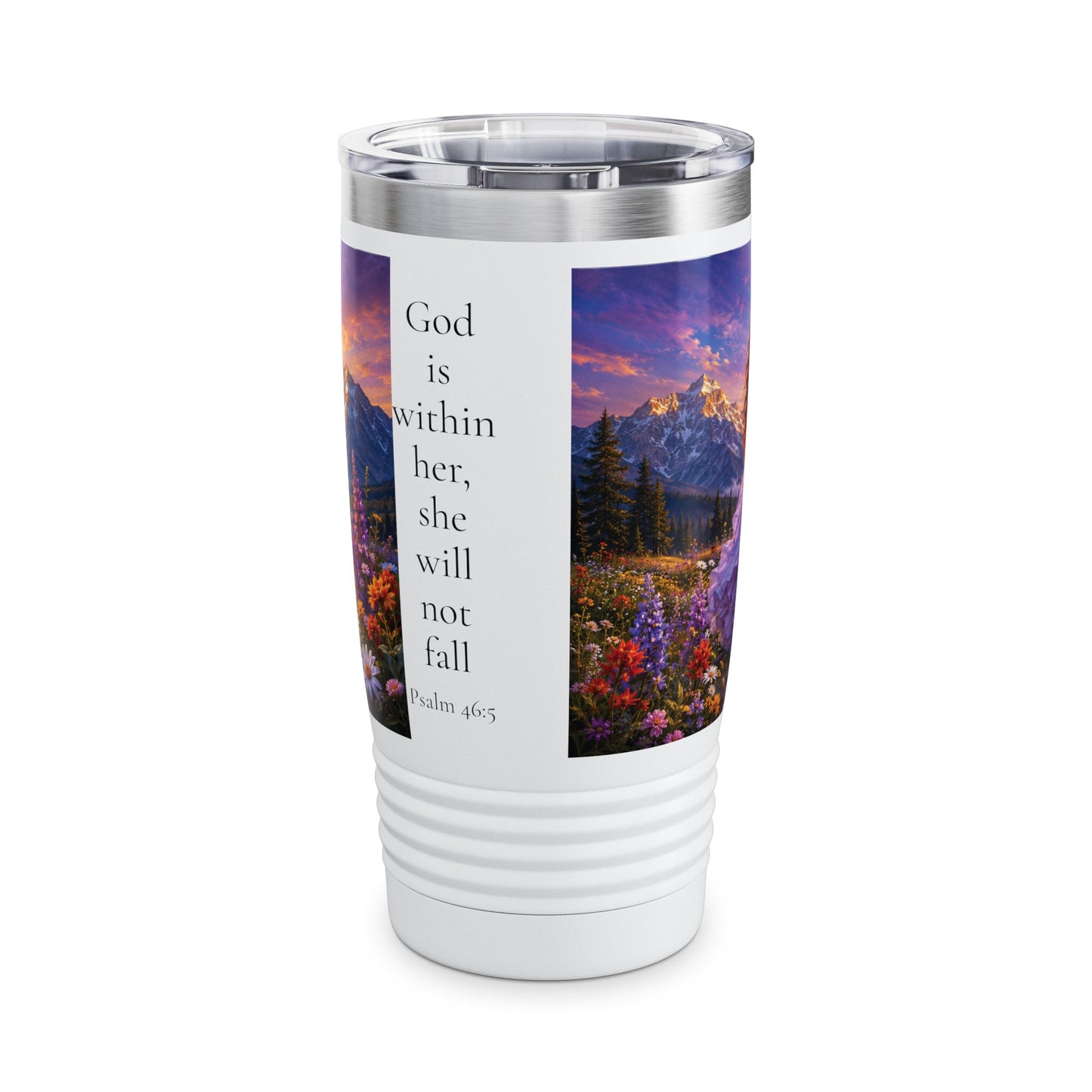 God Is Within Her Tumbler 20oz - Psalm 46:5 Christian Gift
