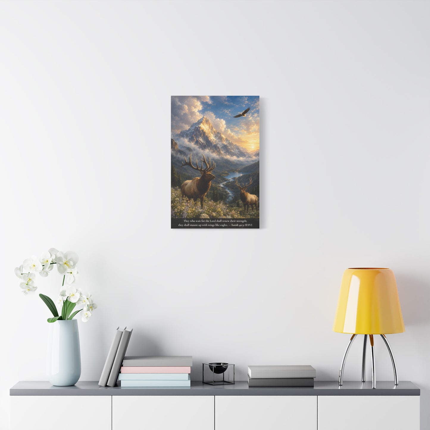 The Eagle and the Mountain — Classic Canvas Wall Art | Isaiah 40:31