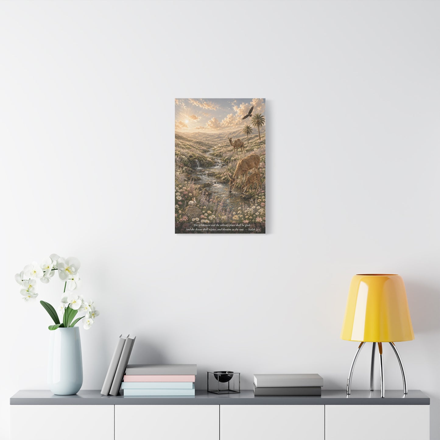The Desert Shall Rejoice — Classic Canvas Wall Art | Isaiah 35:1