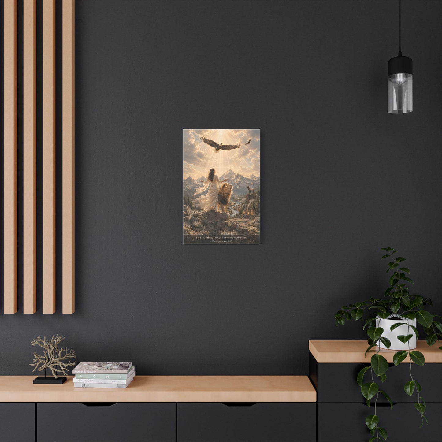 Through Him Who Strengthens Me — Classic Canvas | Philippians 4:13