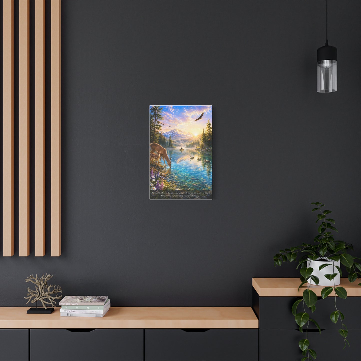 New Every Morning — Vibrant Canvas Wall Art | Lamentations 3:22-23