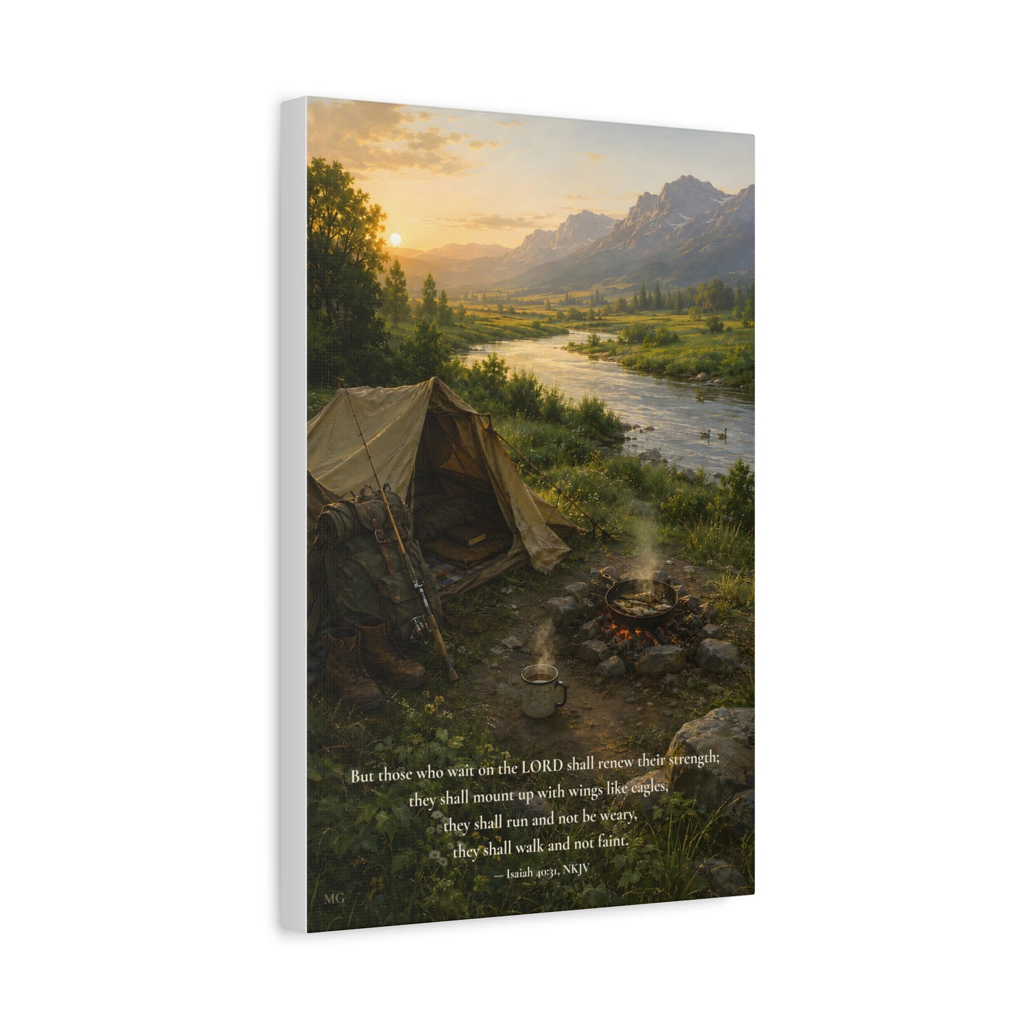 They Shall Renew Their Strength — Isaiah 40:31 | Quiet Grace Canvas Wall Art