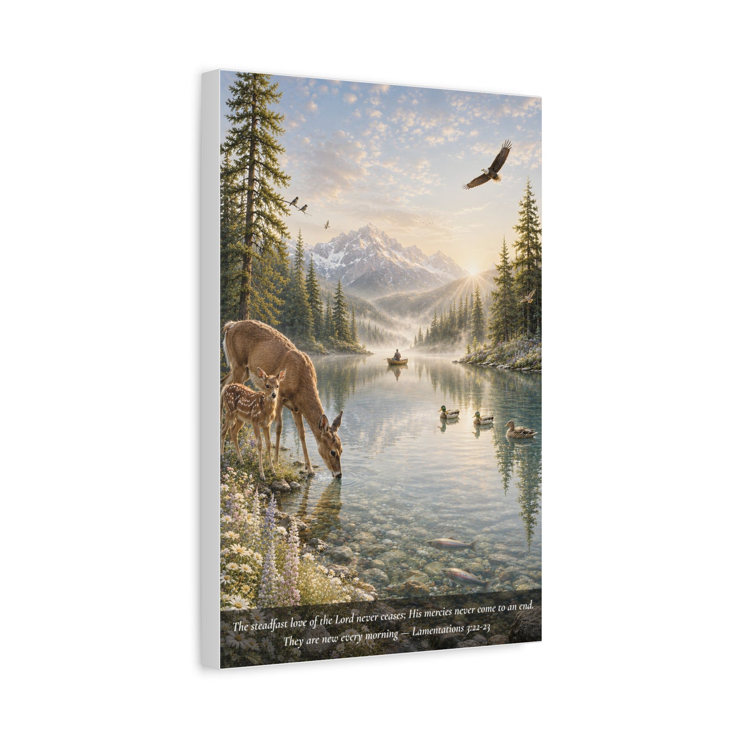 New Every Morning — Classic Canvas Wall Art | Lamentations 3:22-23