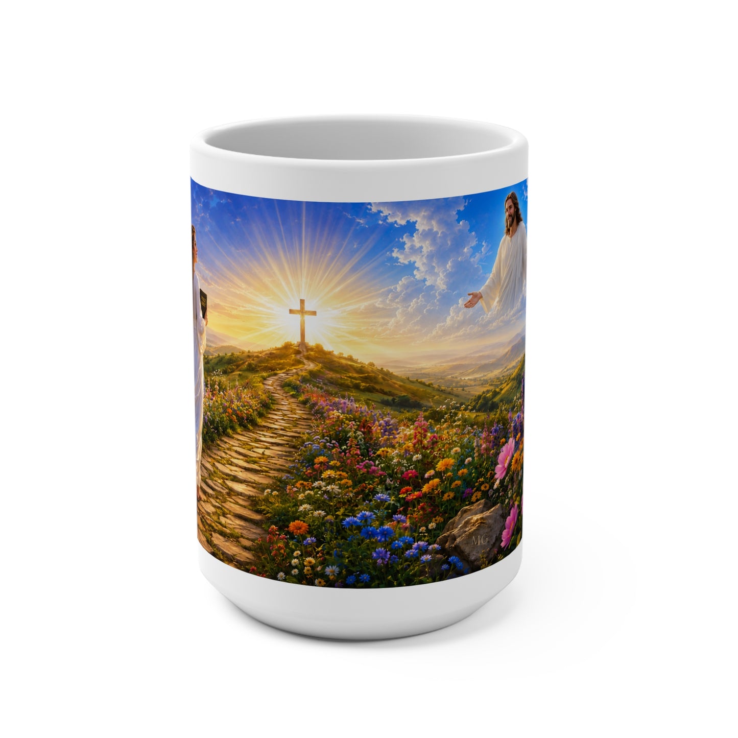 All Things Work Together Coffee Mug 15oz - Romans 8:28 Christian Gift