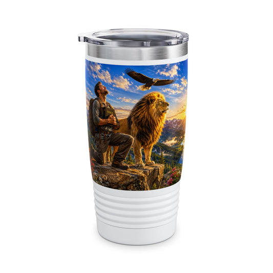 I Can Do All Things Through Christ Tumbler 20oz for Him - Philippians 4:13 Christian Gift