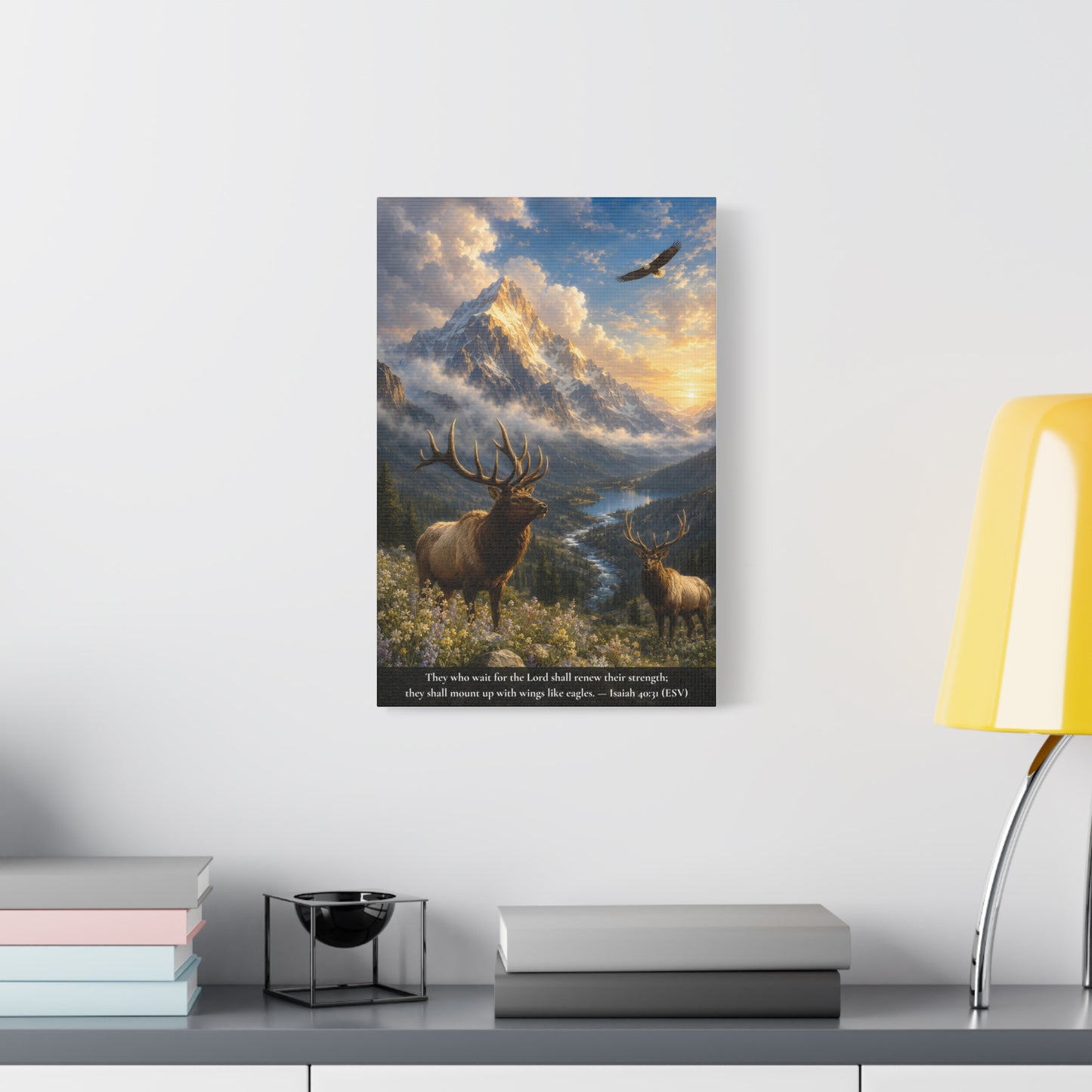 The Eagle and the Mountain — Classic Canvas Wall Art | Isaiah 40:31