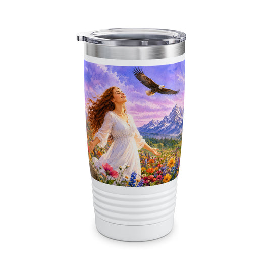 The Lord Rejoices Over You Tumbler 20oz - Zephaniah 3:17 Christian Gift