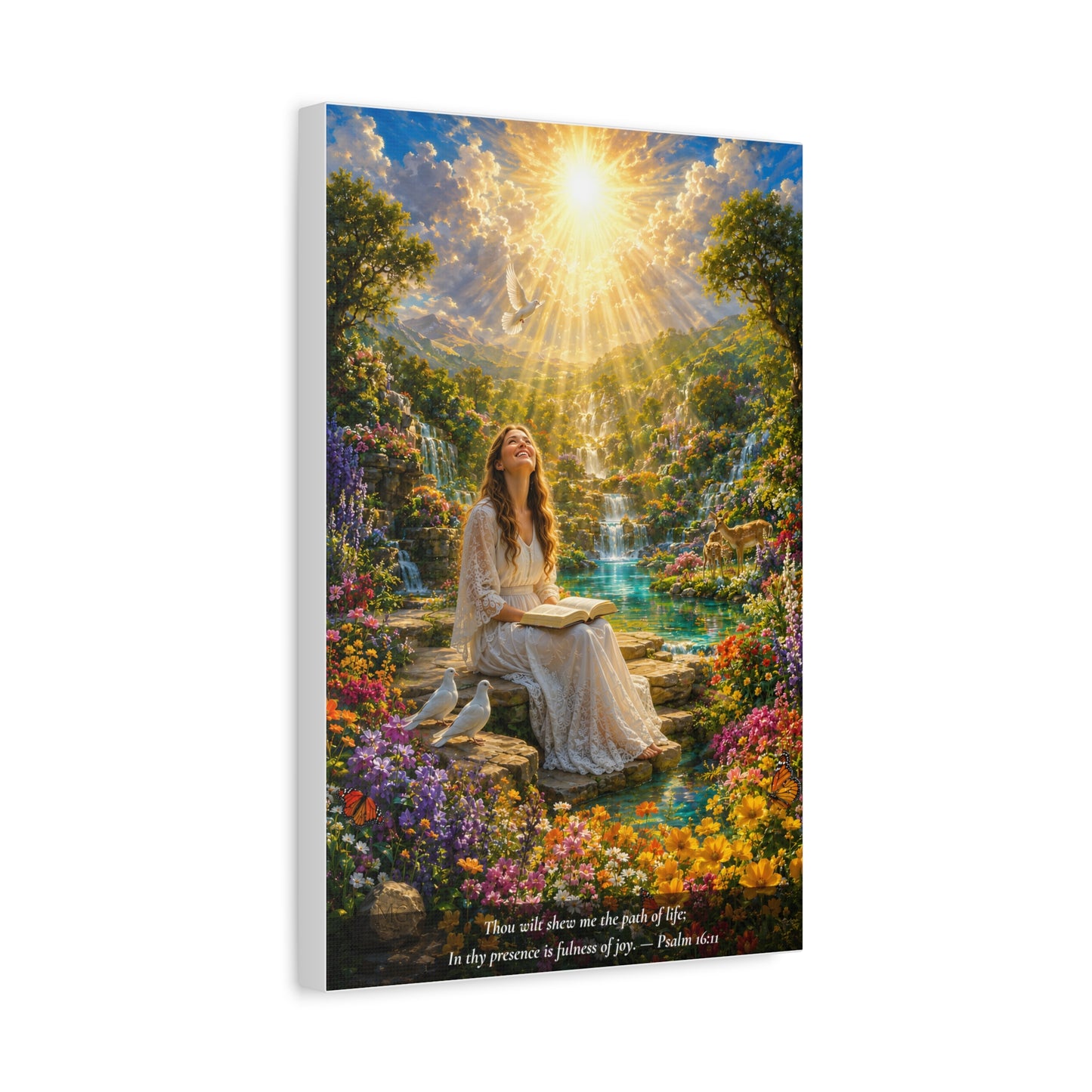 You Fill Me With Joy — Vibrant Canvas Wall Art | Psalm 16:11