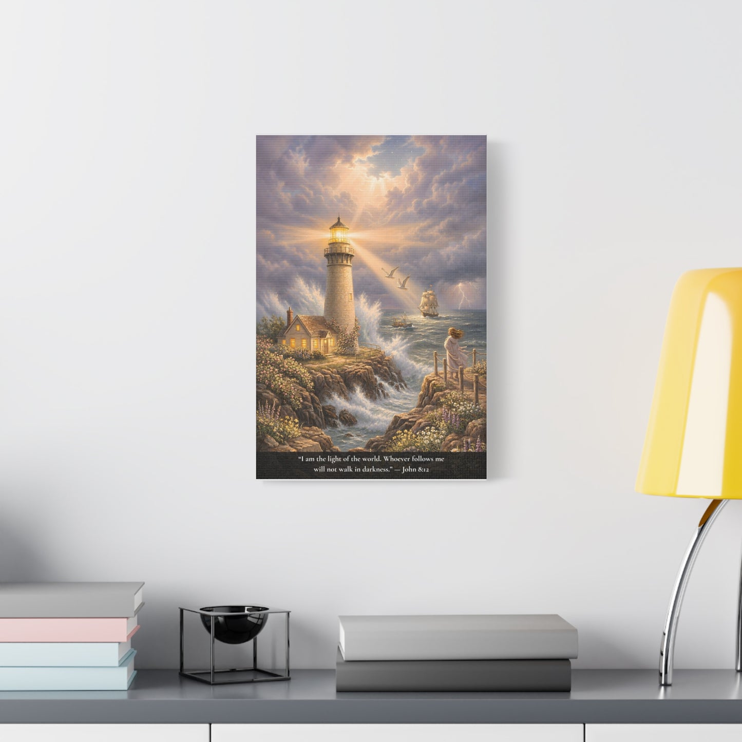 I Am the Light of the World — John 8:12 — Classic Edition — Christian Canvas Wall Art