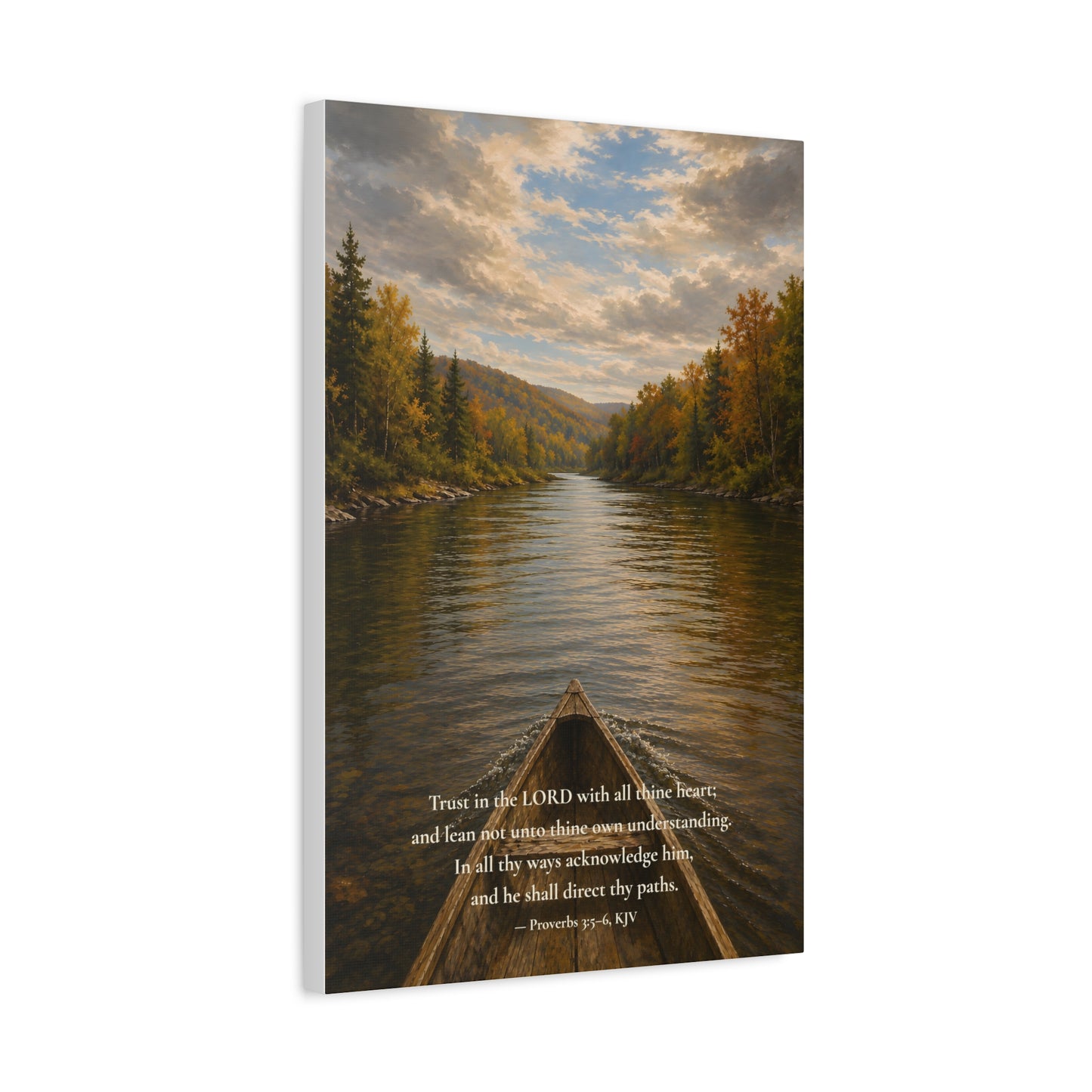 He Shall Direct Thy Paths — Proverbs 3:5–6 | Quiet Grace Canvas Wall Art