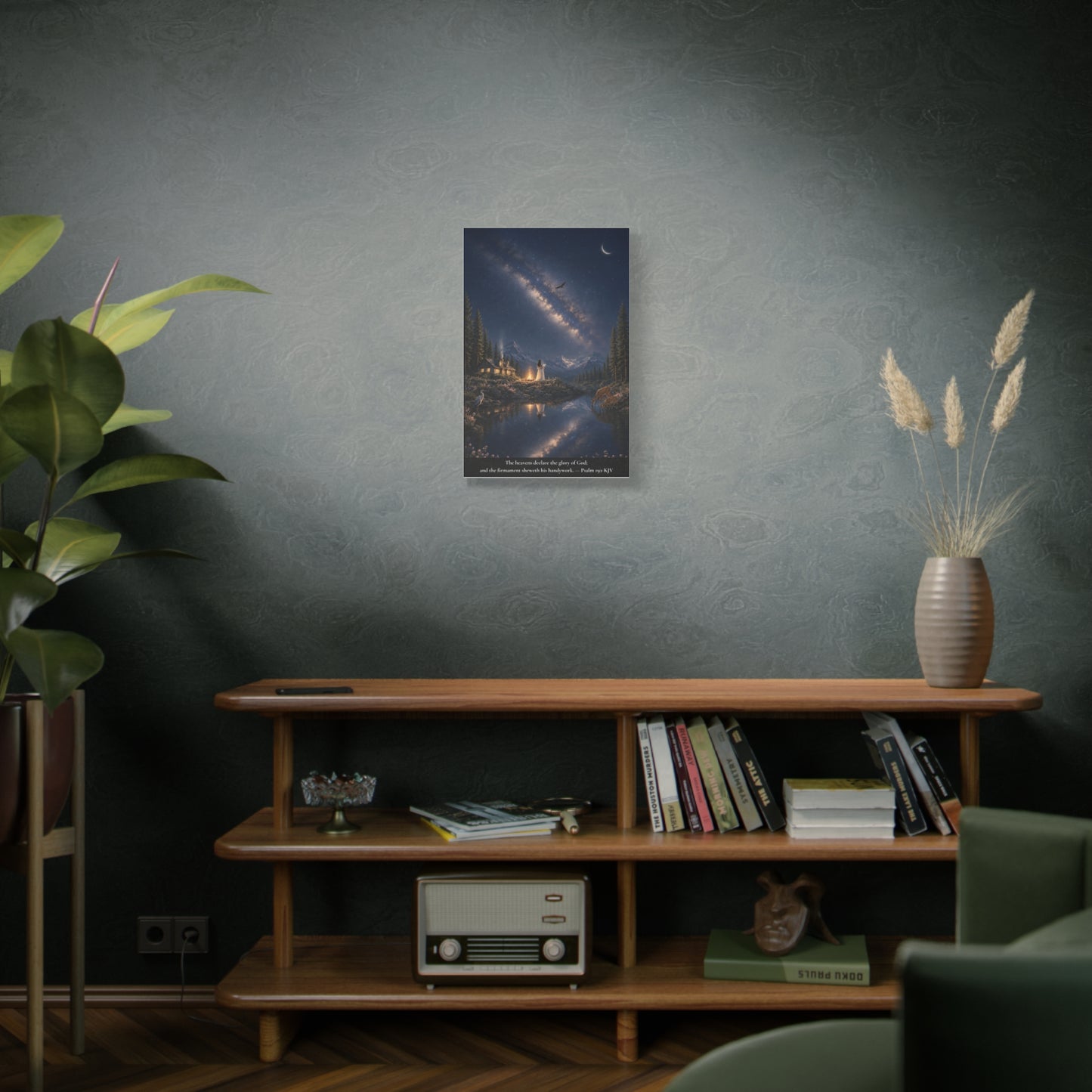 The Heavens Declare His Glory — Psalm 19:1 | Classic Christian Canvas Art