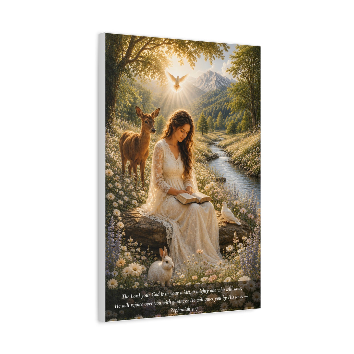 Quieted By His Love — Classic Canvas Wall Art | Zephaniah 3:17