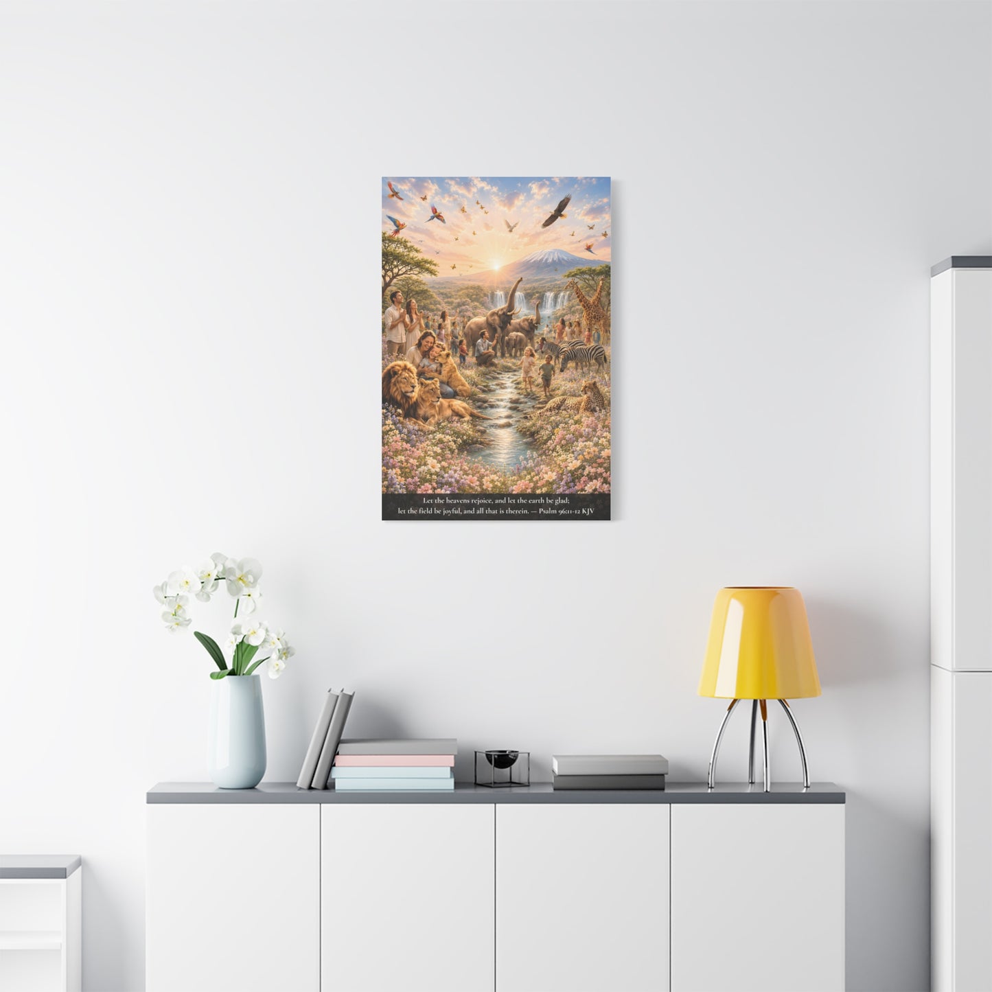 Let the Heavens Rejoice — Psalm 96:11-12 | Classic Christian Canvas Art