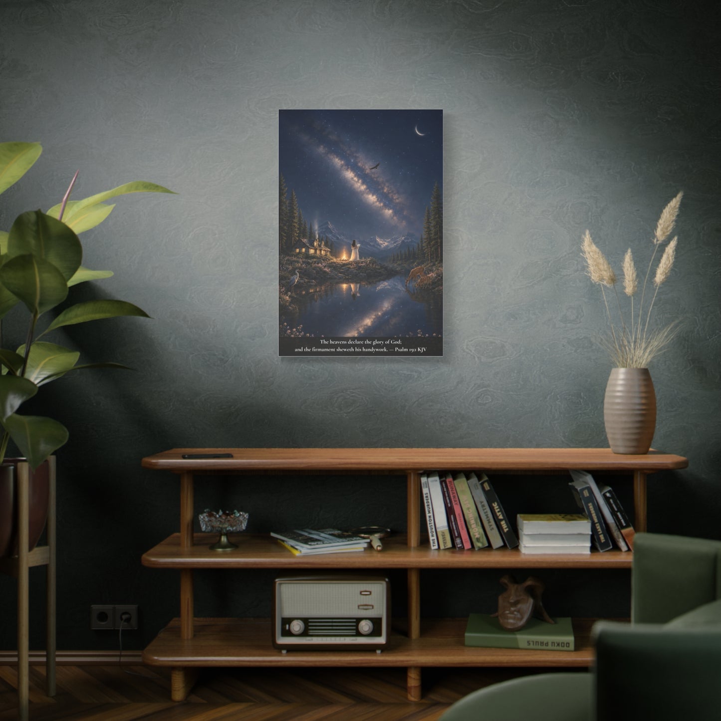 The Heavens Declare His Glory — Psalm 19:1 | Classic Christian Canvas Art