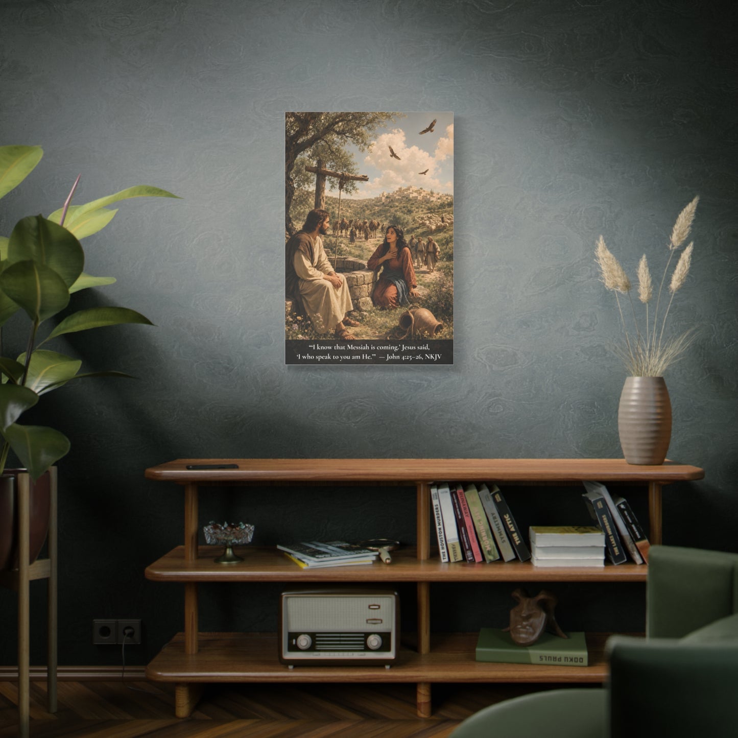 Woman at the Well — John 4:26 | Classic Christian Canvas Art