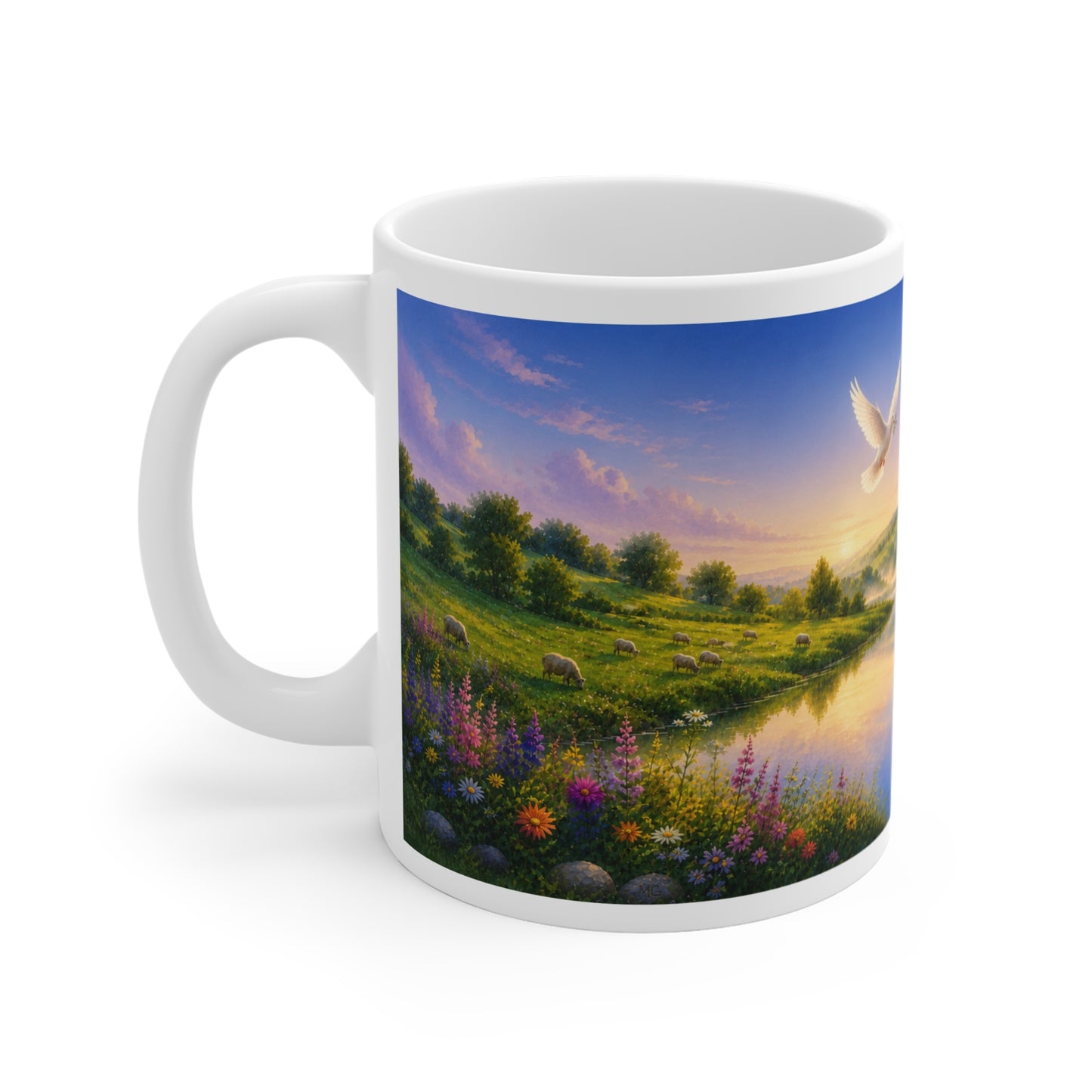 Be Still and Know That I Am God Coffee Mug 11oz — Psalm 46:10 Christian Gift
