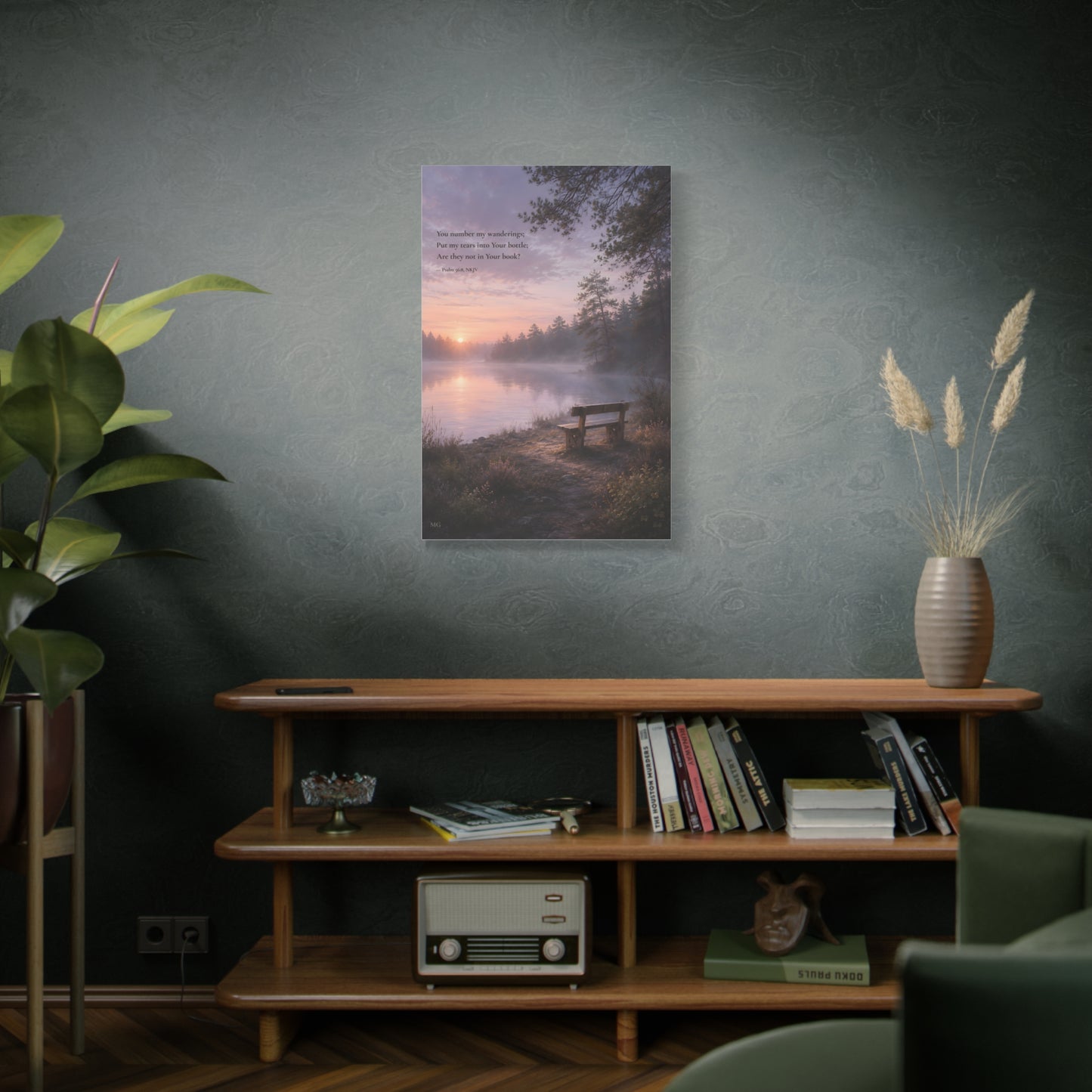 Every Tear Remembered — Psalm 56:8 | Quiet Grace Canvas Wall Art
