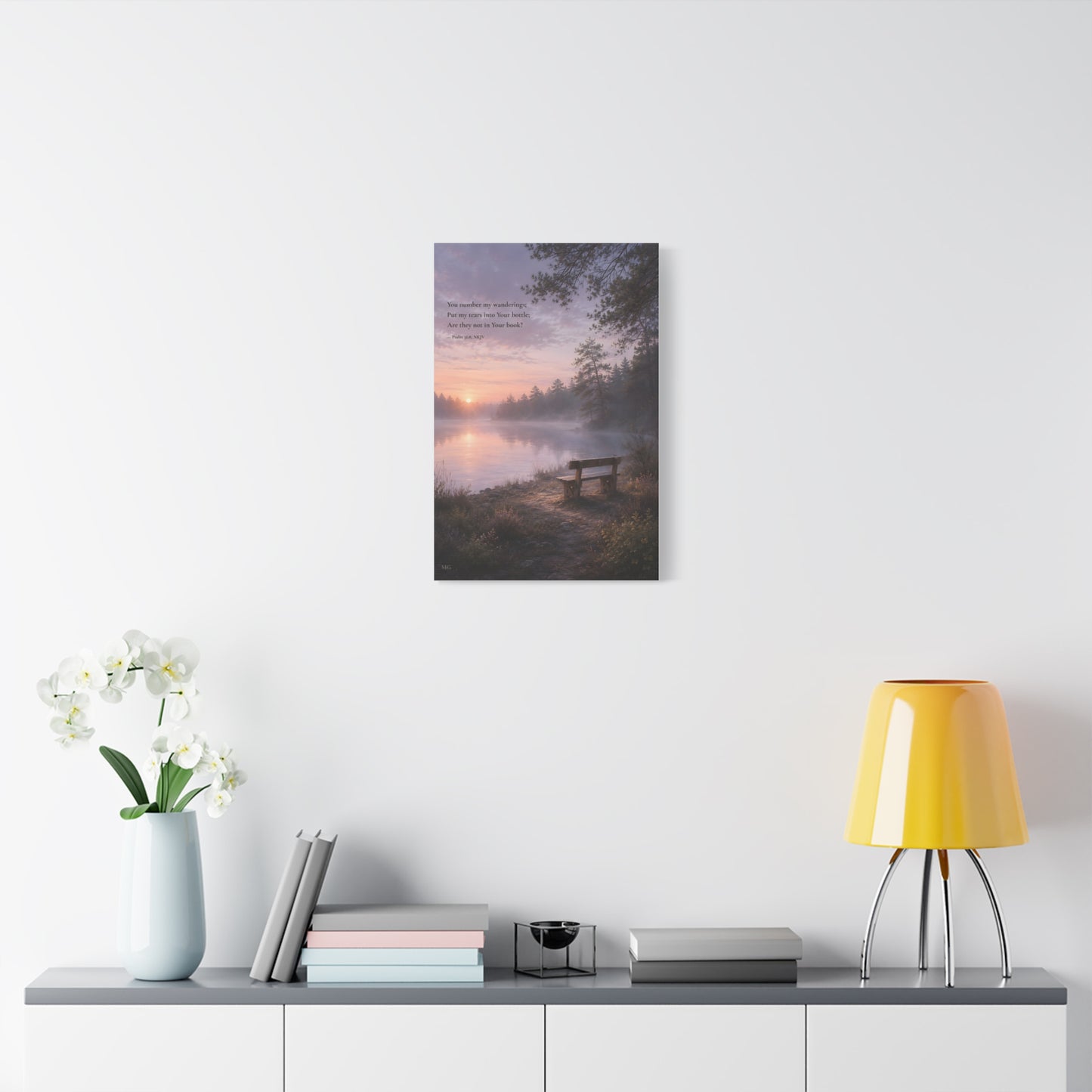 Every Tear Remembered — Psalm 56:8 | Quiet Grace Canvas Wall Art