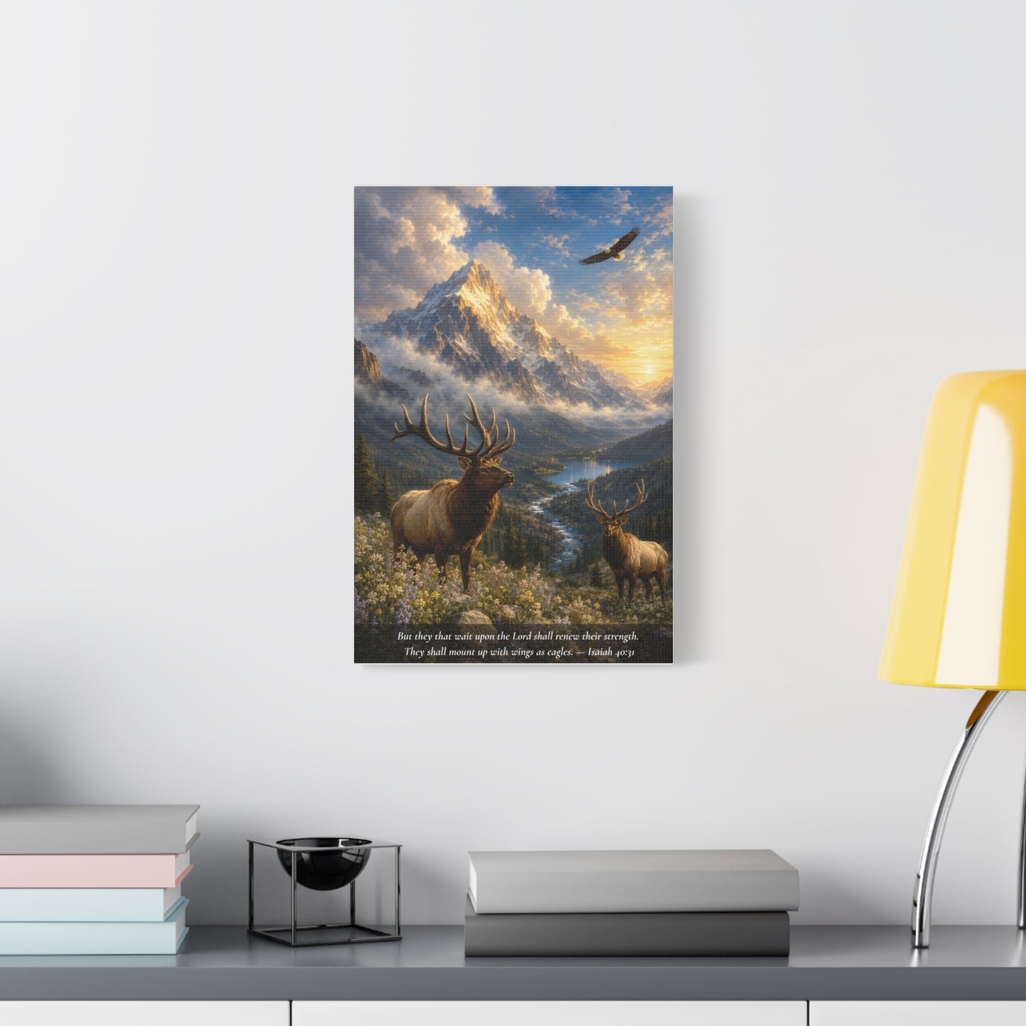 The Eagle and the Mountain — Classic Canvas Wall Art | Isaiah 40:31
