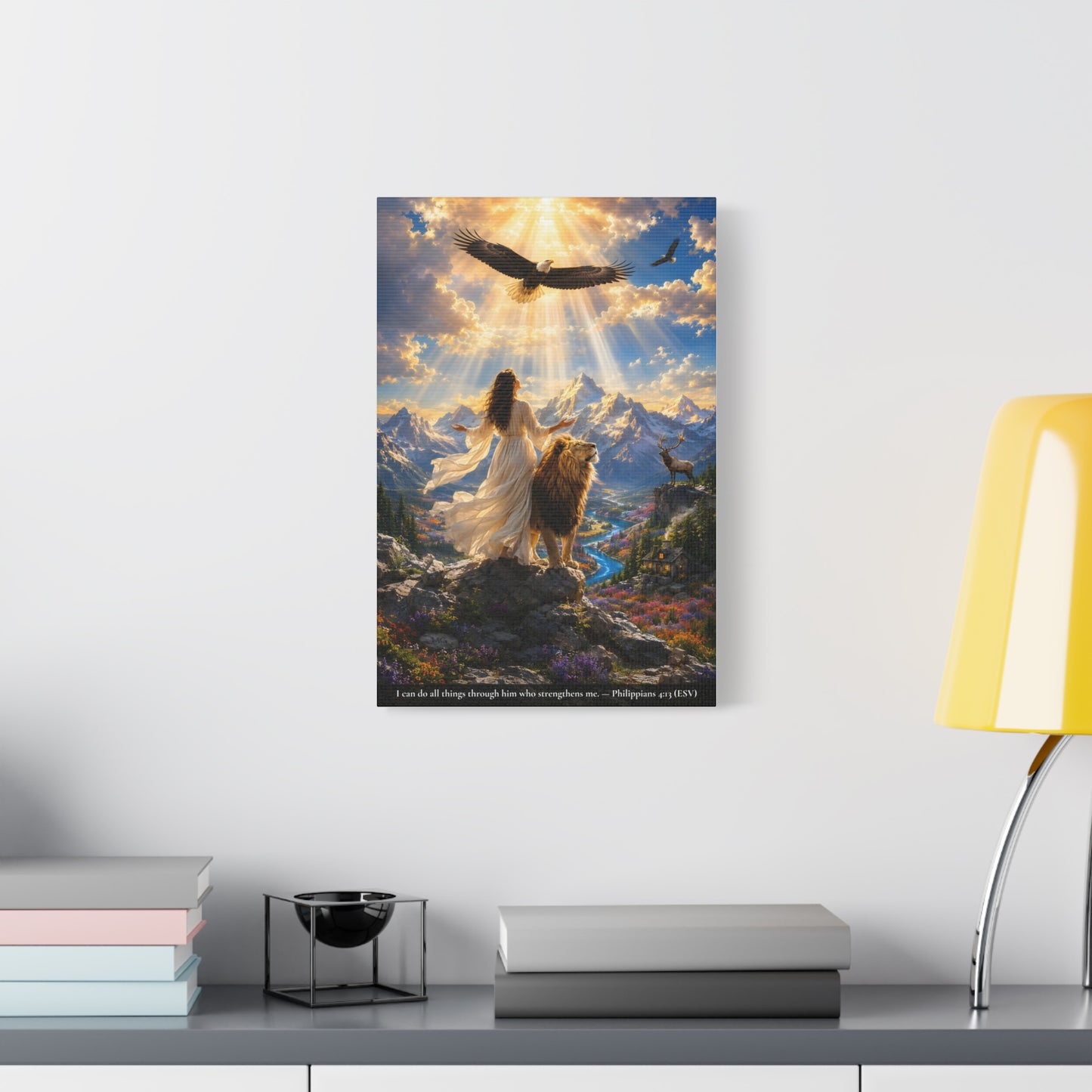 Through Him Who Strengthens Me — Vibrant Canvas | Philippians 4:13