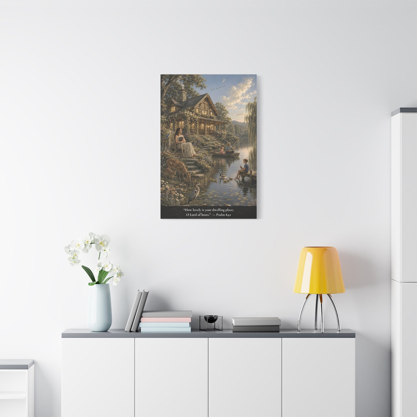 How Lovely Is Your Dwelling Place — Psalm 84:1 — Classic Edition — Christian Canvas Wall Art