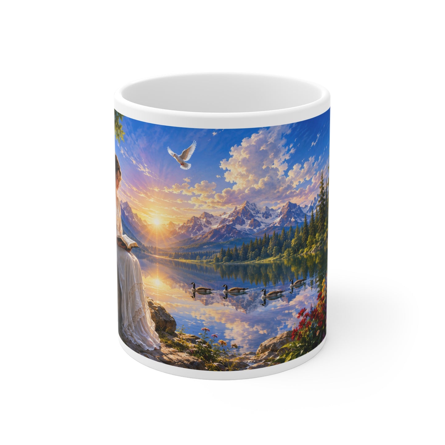Be Still and Know That I Am God Coffee Mug 11oz for Her- Psalm 46:10 Christian Gift