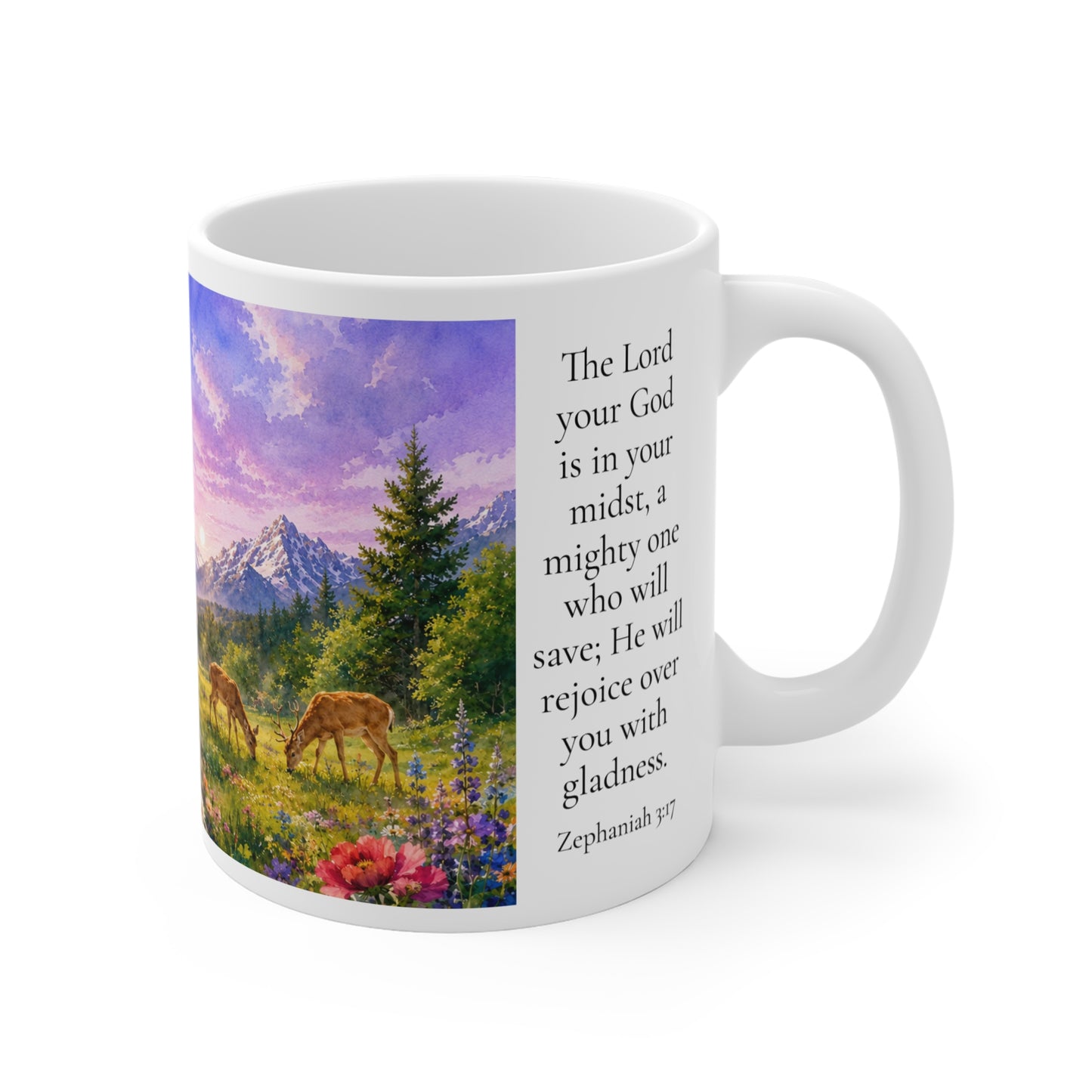 The Lord Rejoices Over You 11oz - Zephaniah 3:17 Christian Gift