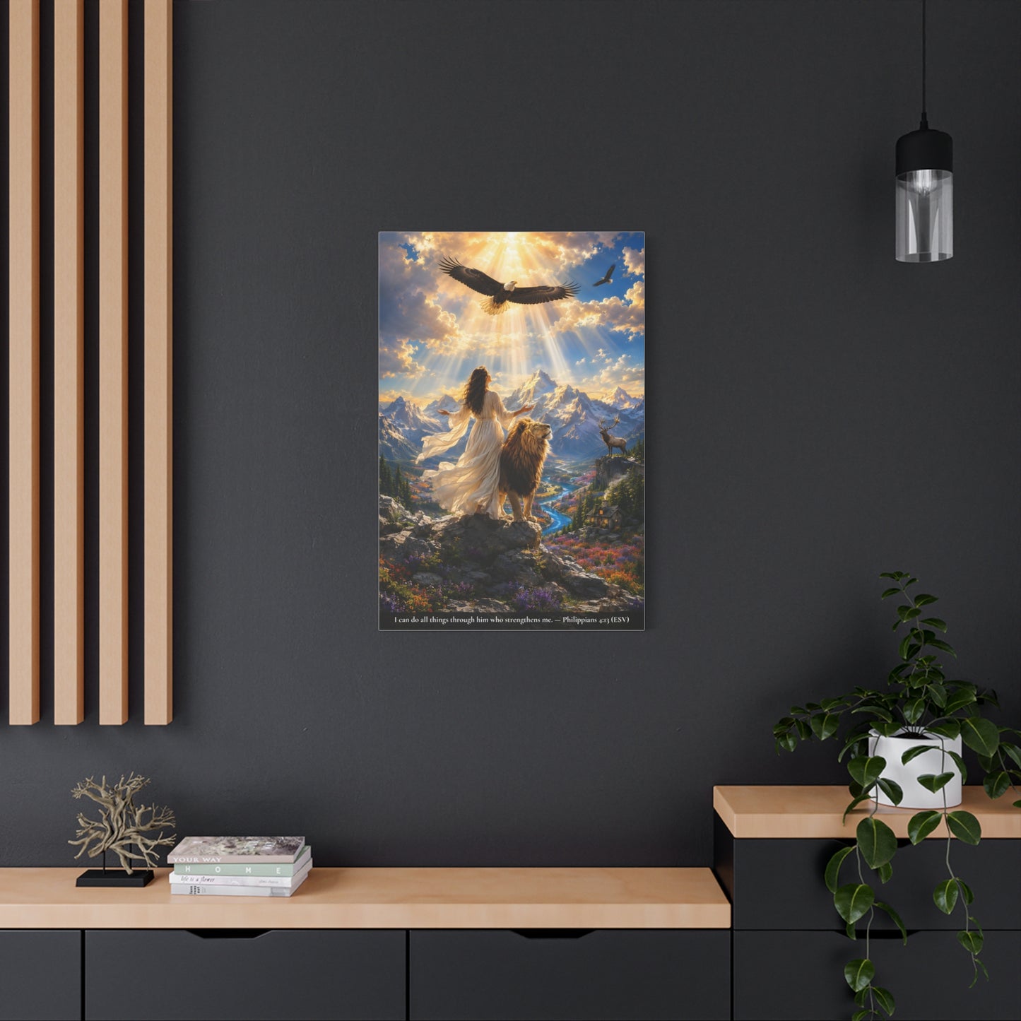 Through Him Who Strengthens Me — Vibrant Canvas | Philippians 4:13