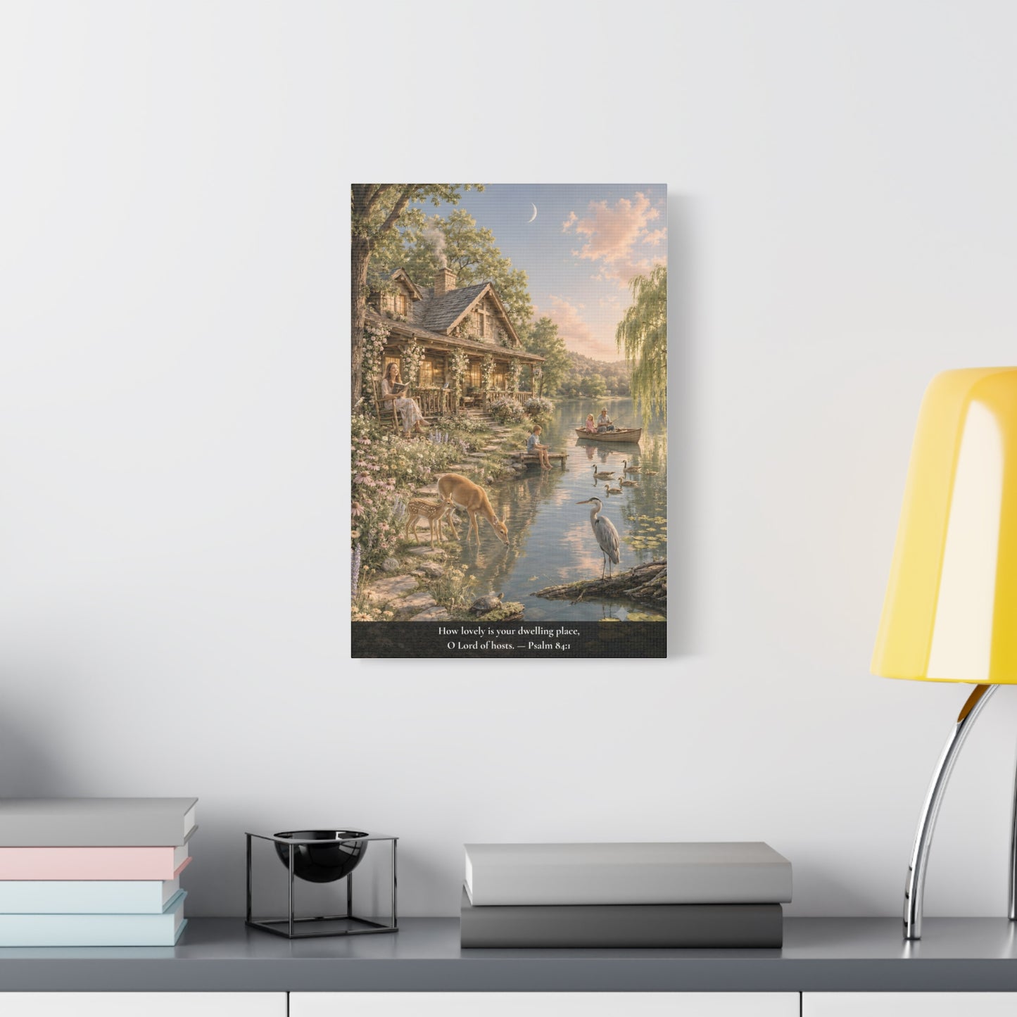 How Lovely Is Your Dwelling Place — Psalm 84:1 — Classic Edition — Christian Canvas Wall Art