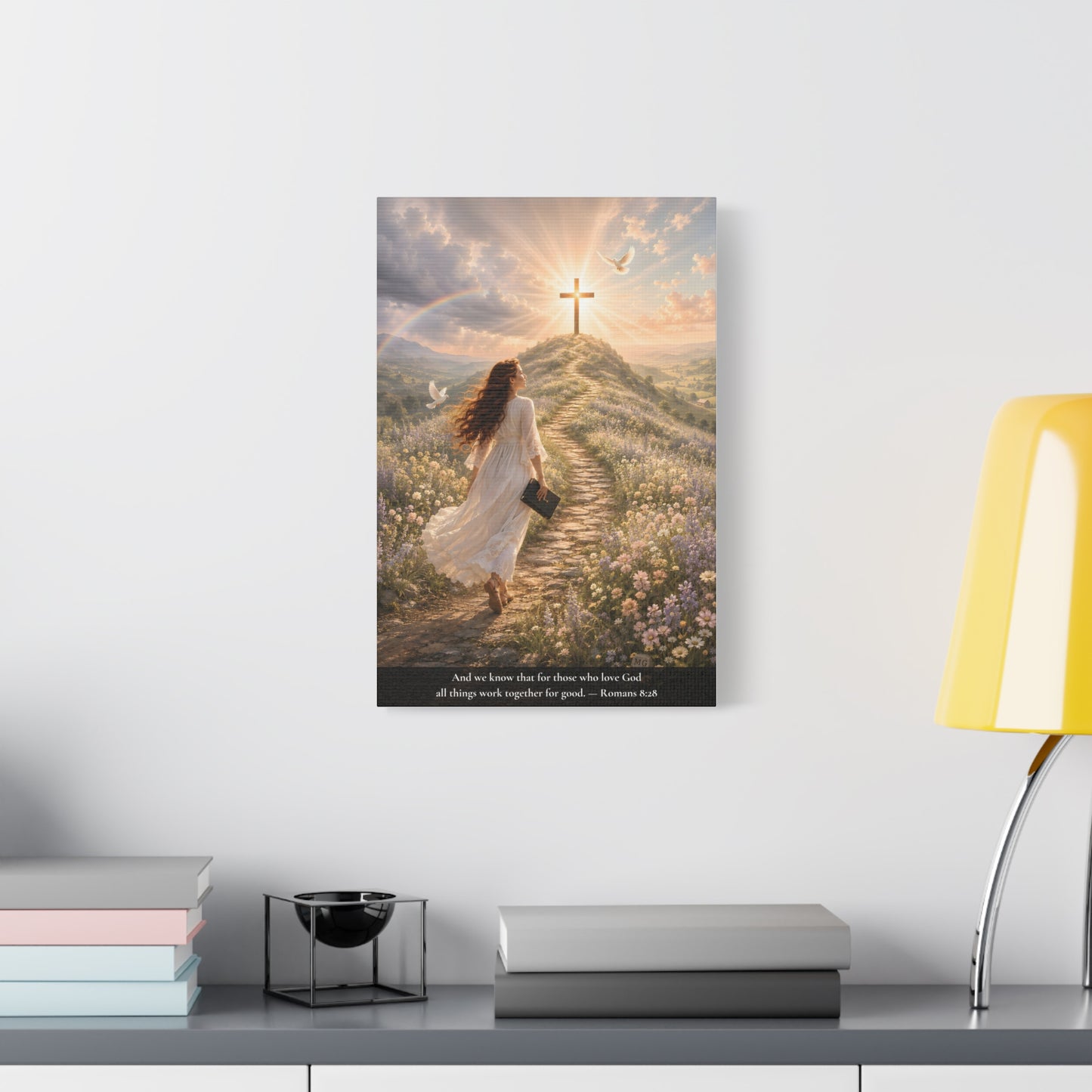 All Things Work Together — Romans 8:28 — Classic Edition — Christian Canvas Wall Art