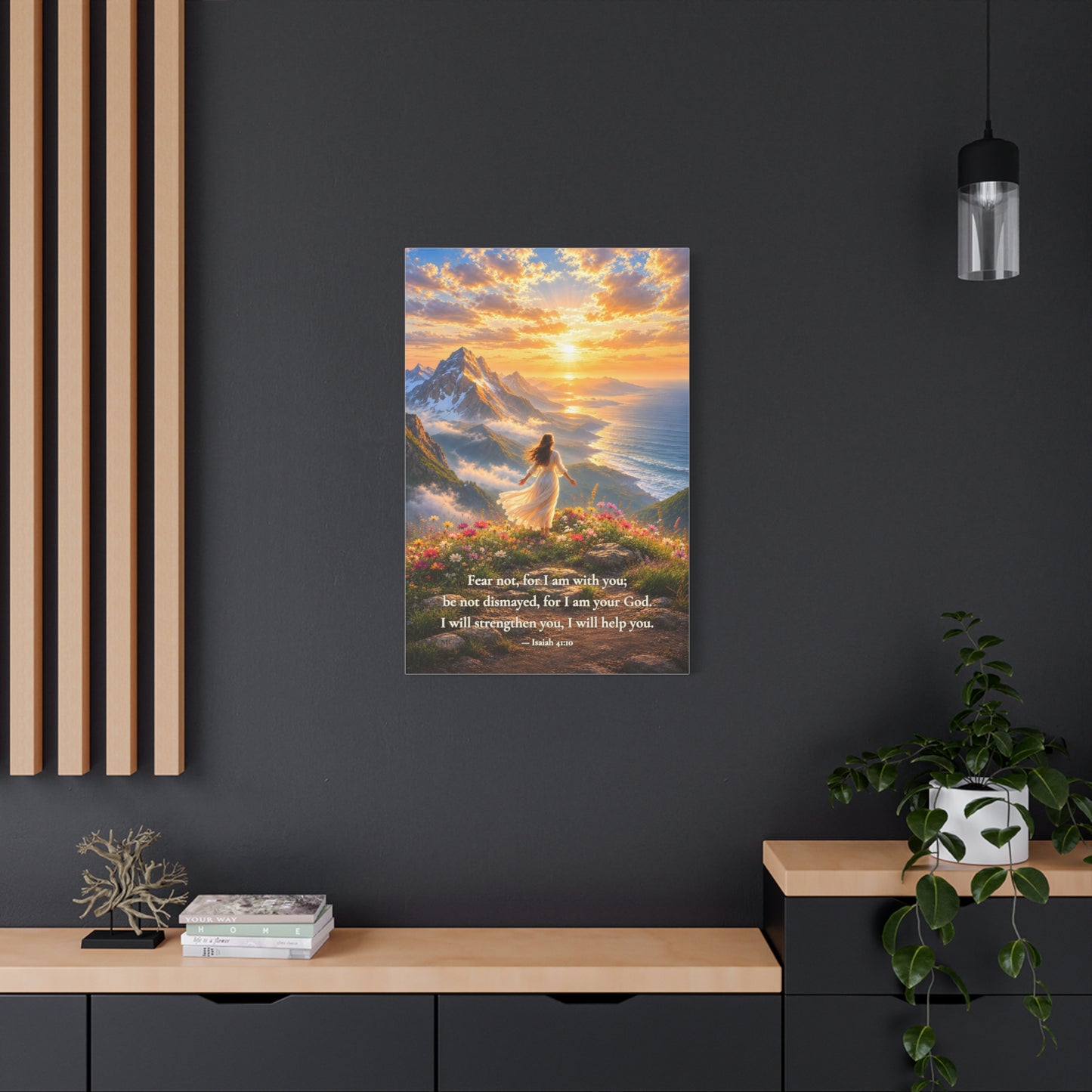 Fear Not, I Am With You — Isaiah 41:10 | Quiet Grace Canvas Wall Art
