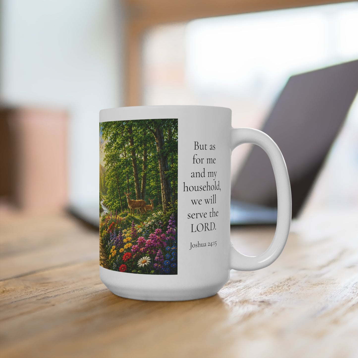As For Me and My House 15oz - Joshua 24:15 Christian Gift