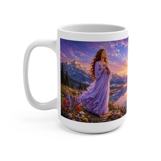 God Is Within Her Coffee Mug 15oz - Psalm 46:5 Christian Gift