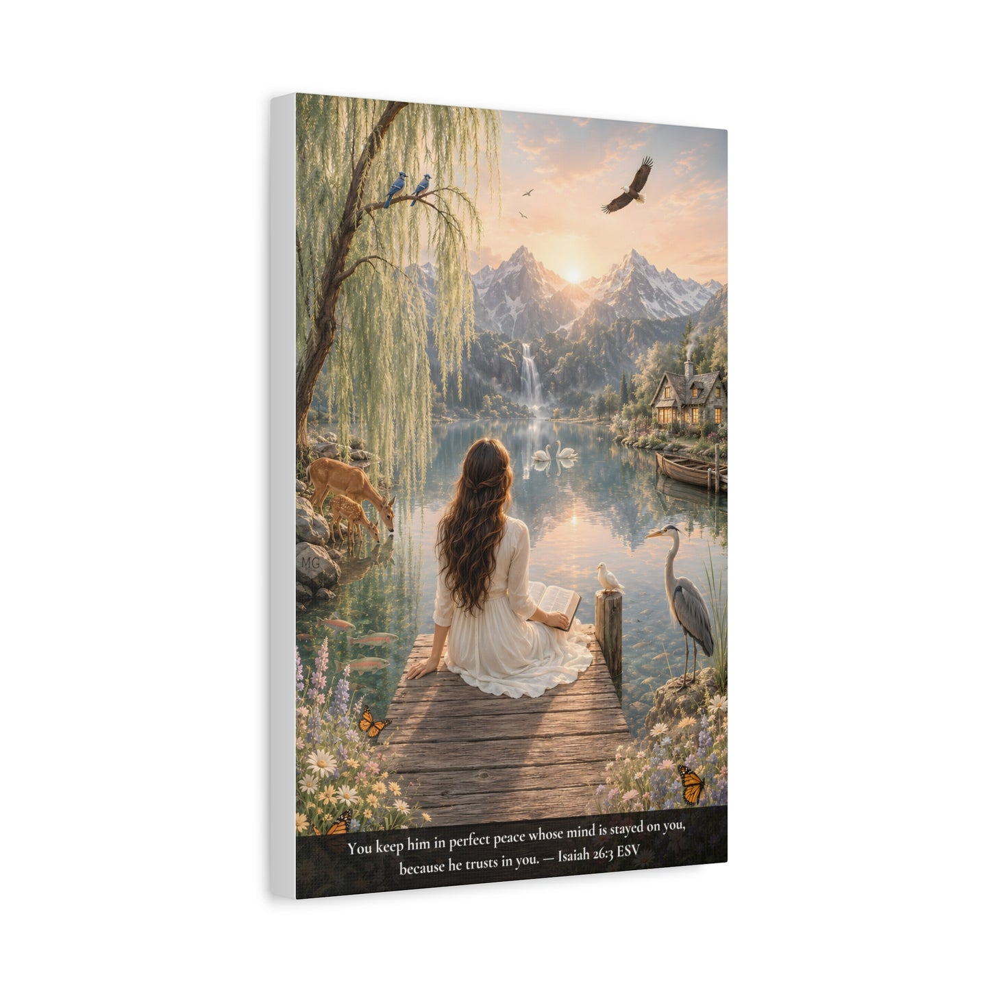Kept in Perfect Peace — Isaiah 26:3 | Classic Christian Canvas Art