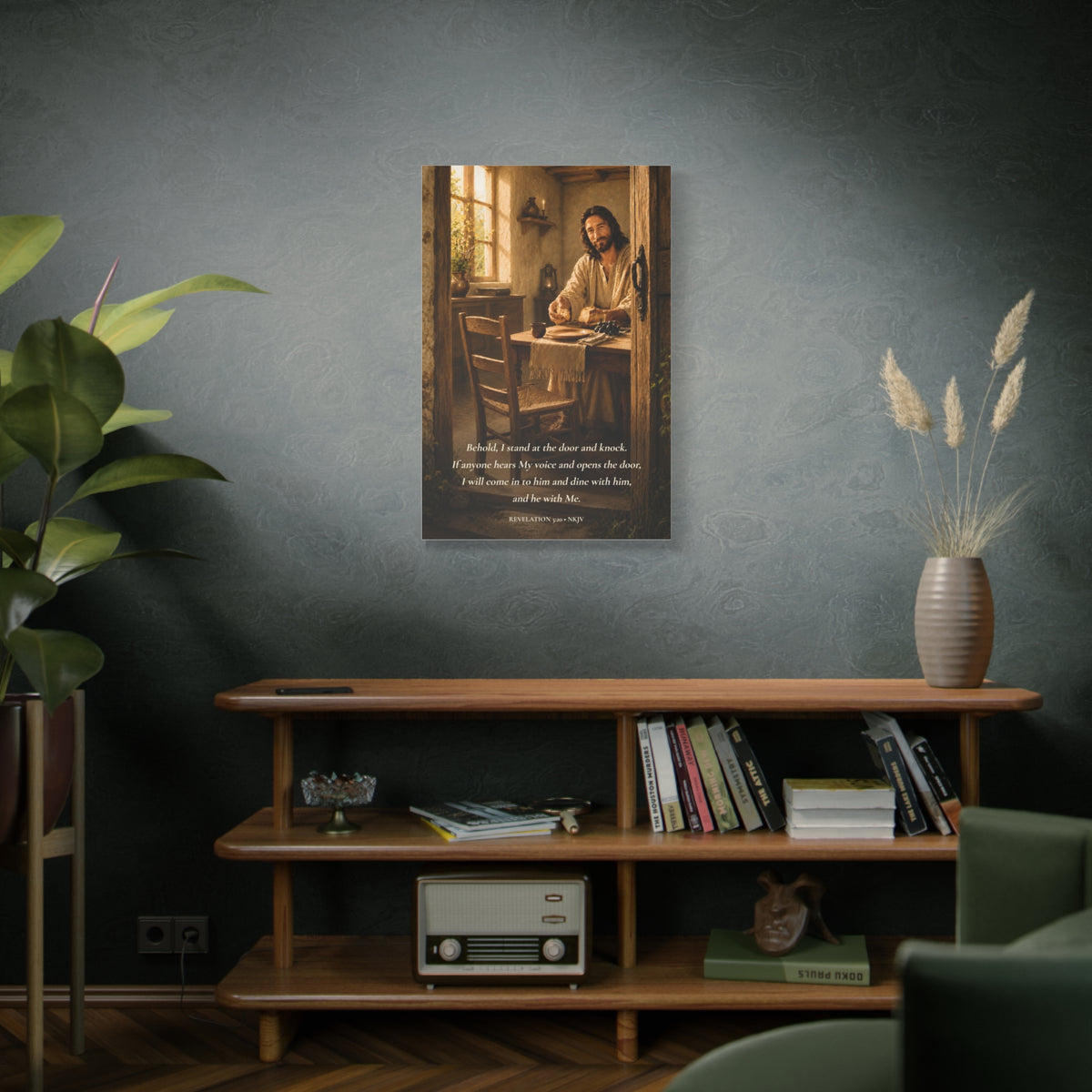 Behold I Stand at the Door — Revelation 3:20 | Quiet Grace Wall Art